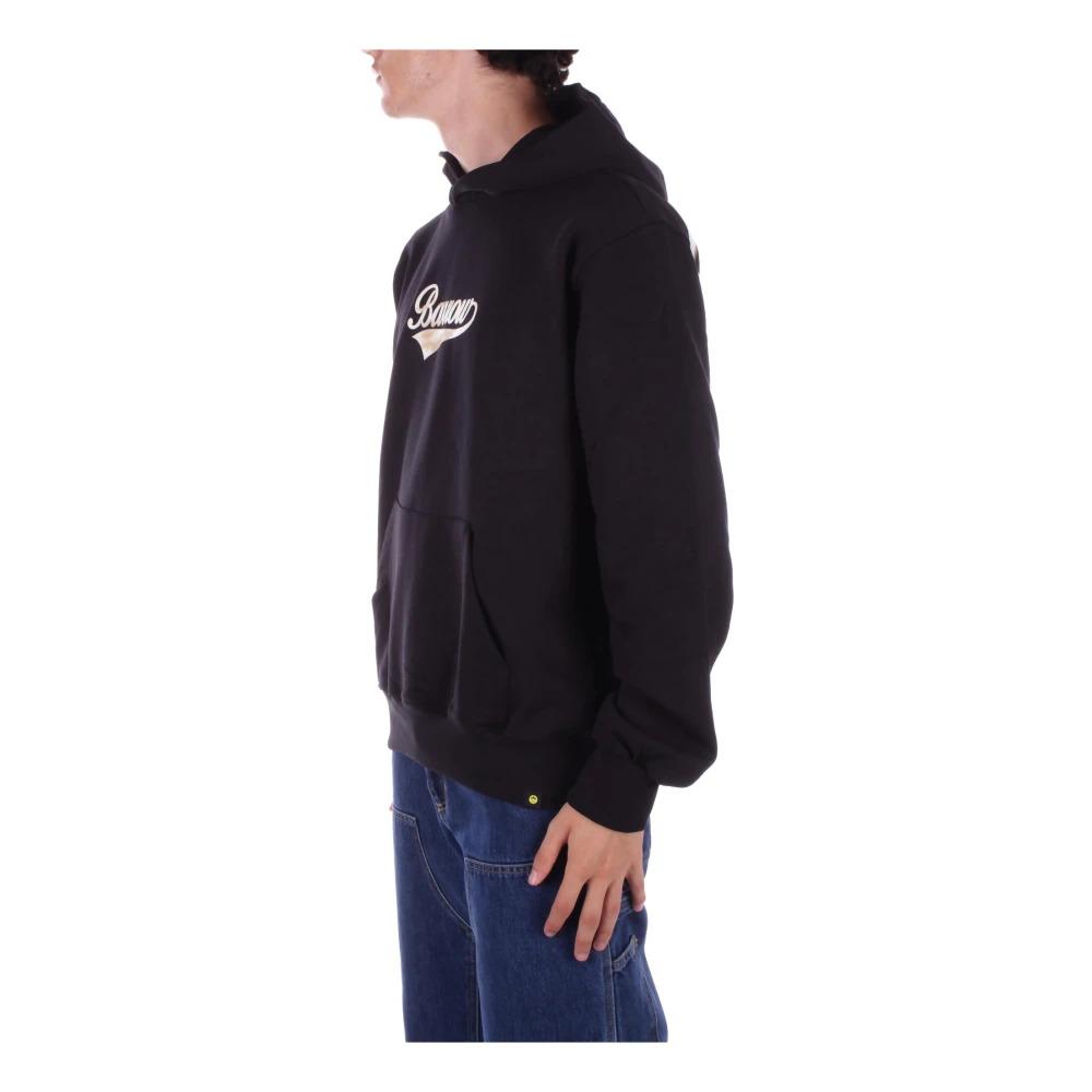 Black Hoodie Sweater Logo Front Pocket