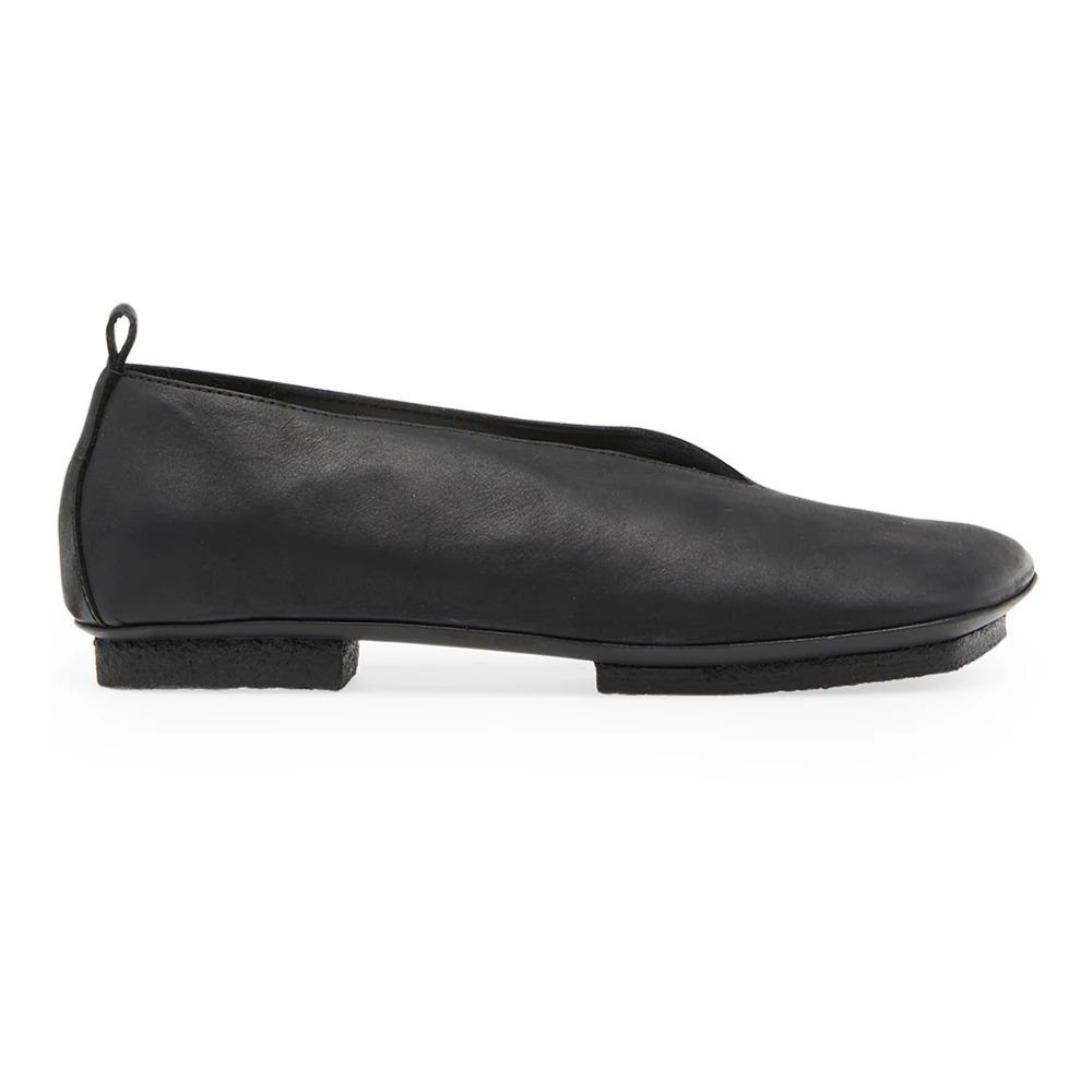 Flat Black Shoes 1cm Heel