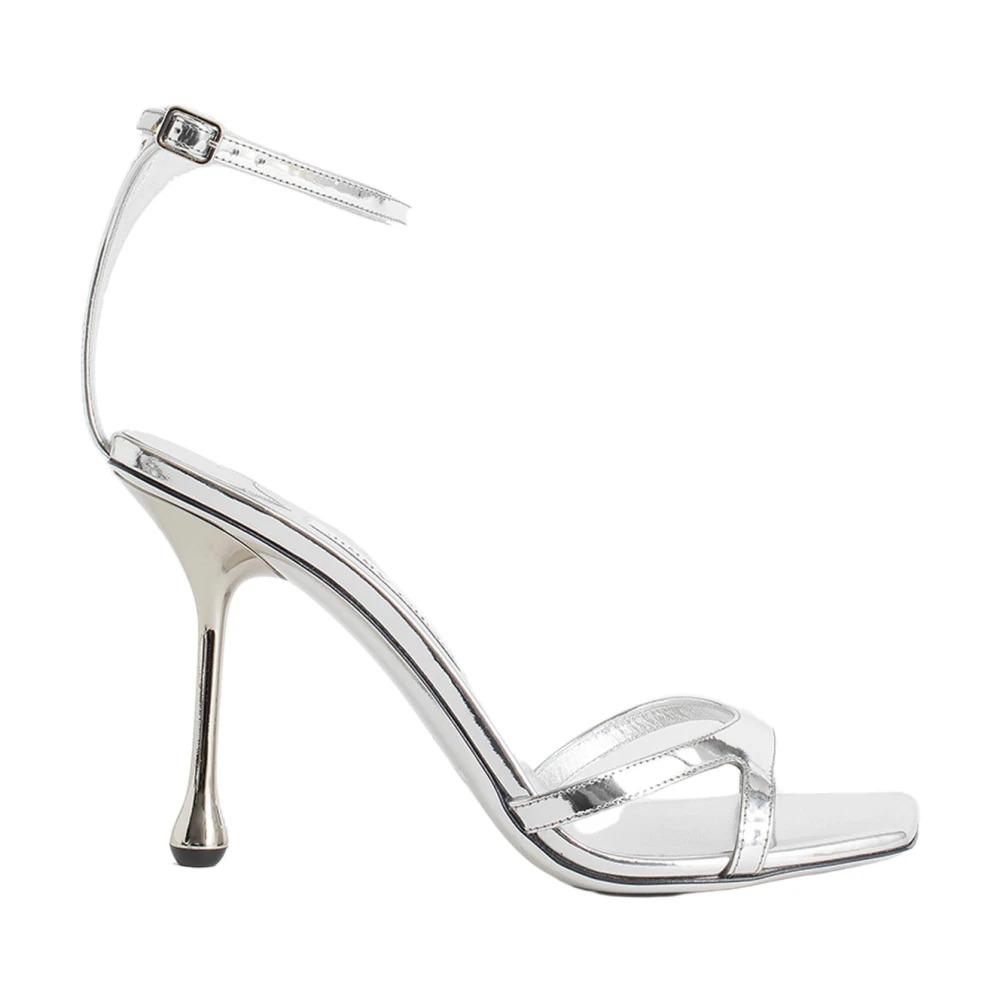 Silver Ixia Sandal - Patent Leather