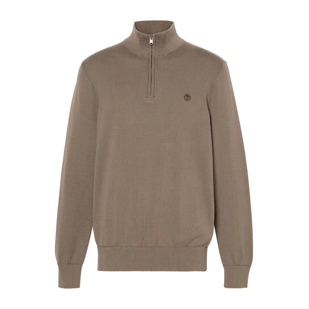 Brown River Zip Sweater