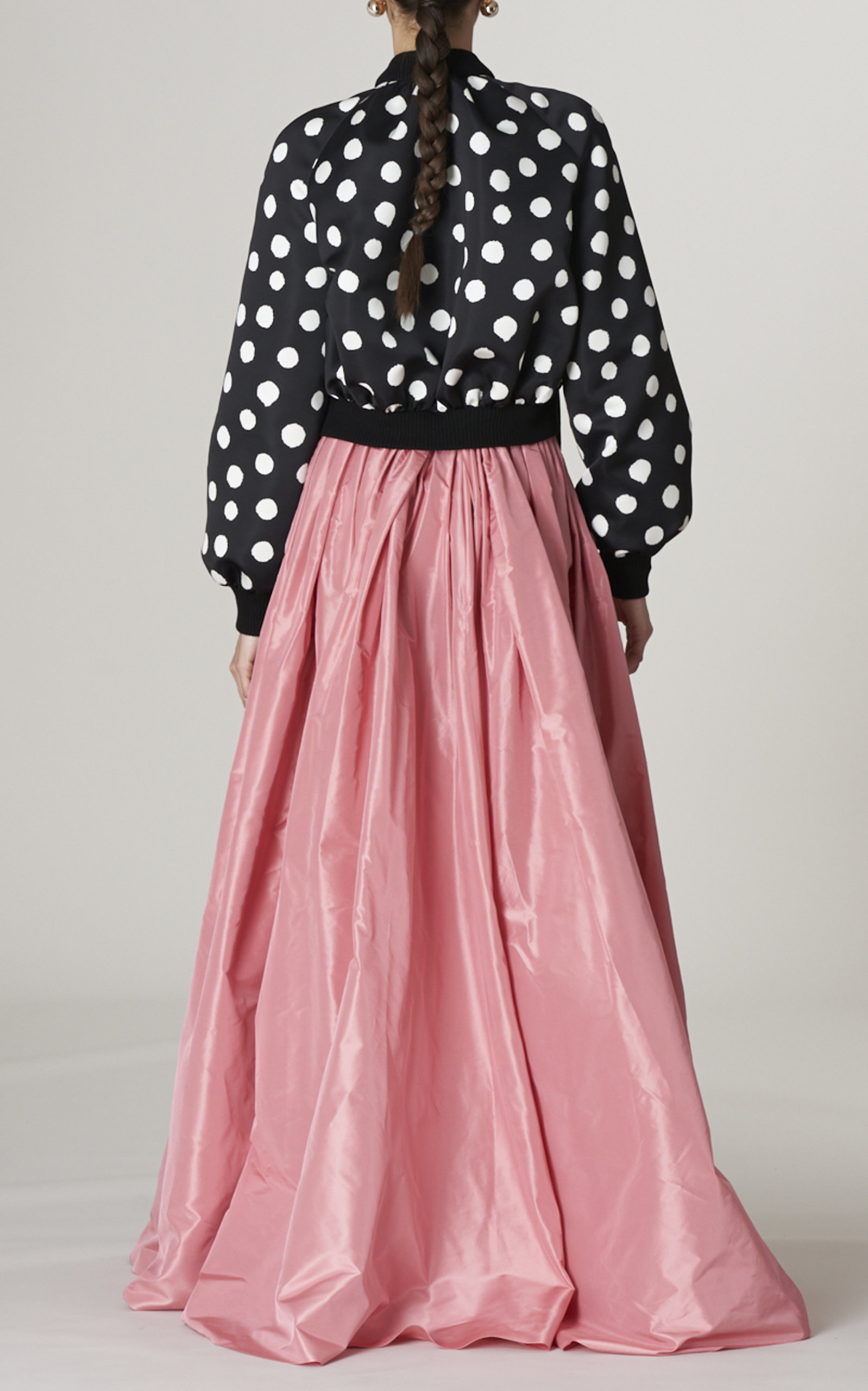 Pleated Silk Ball Skirt