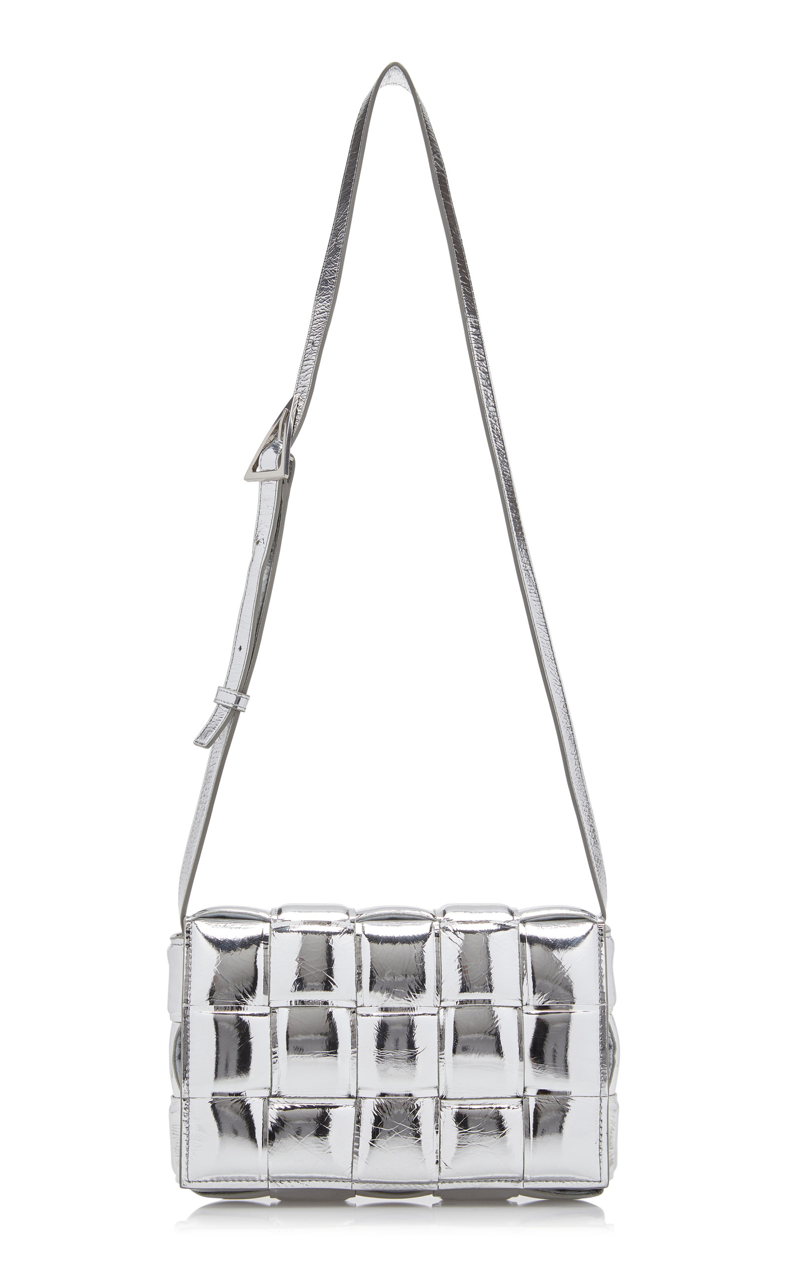 The Padded Cassette Metallic Leather Bag