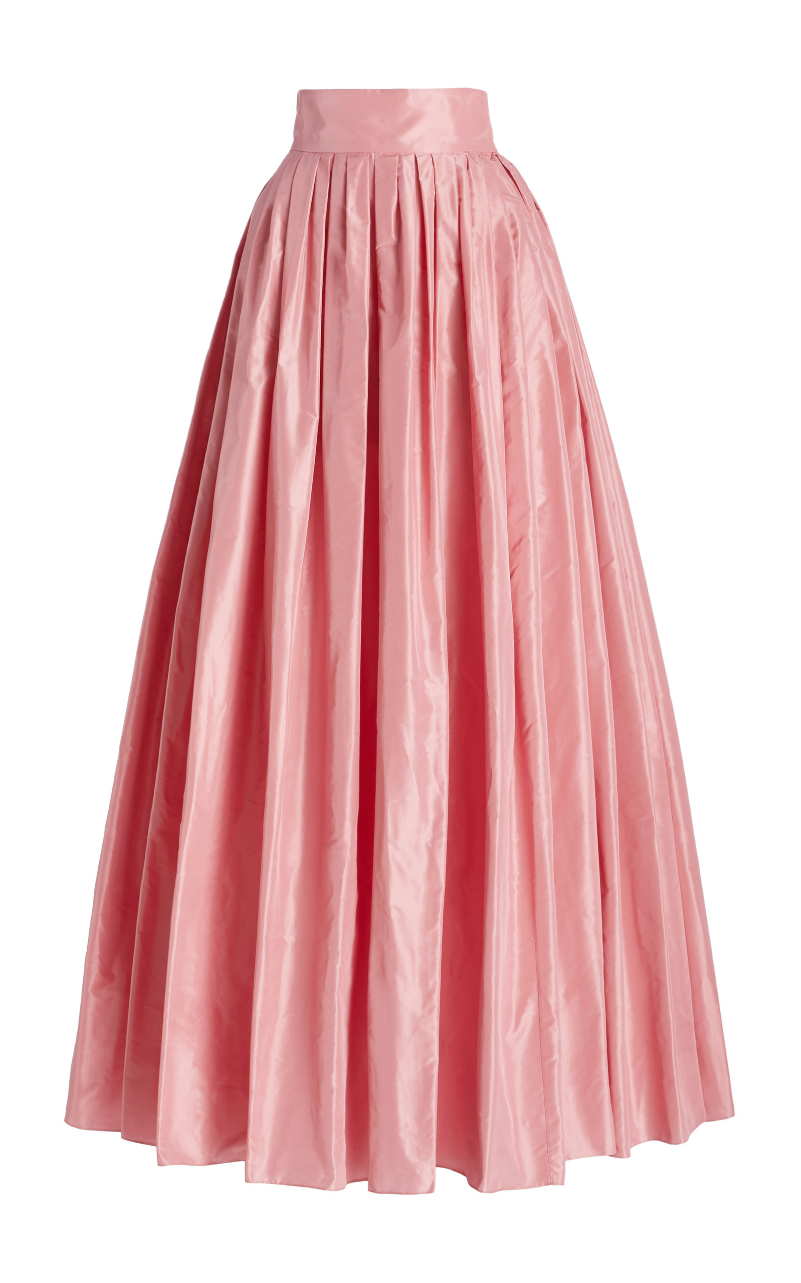 Pleated Silk Ball Skirt