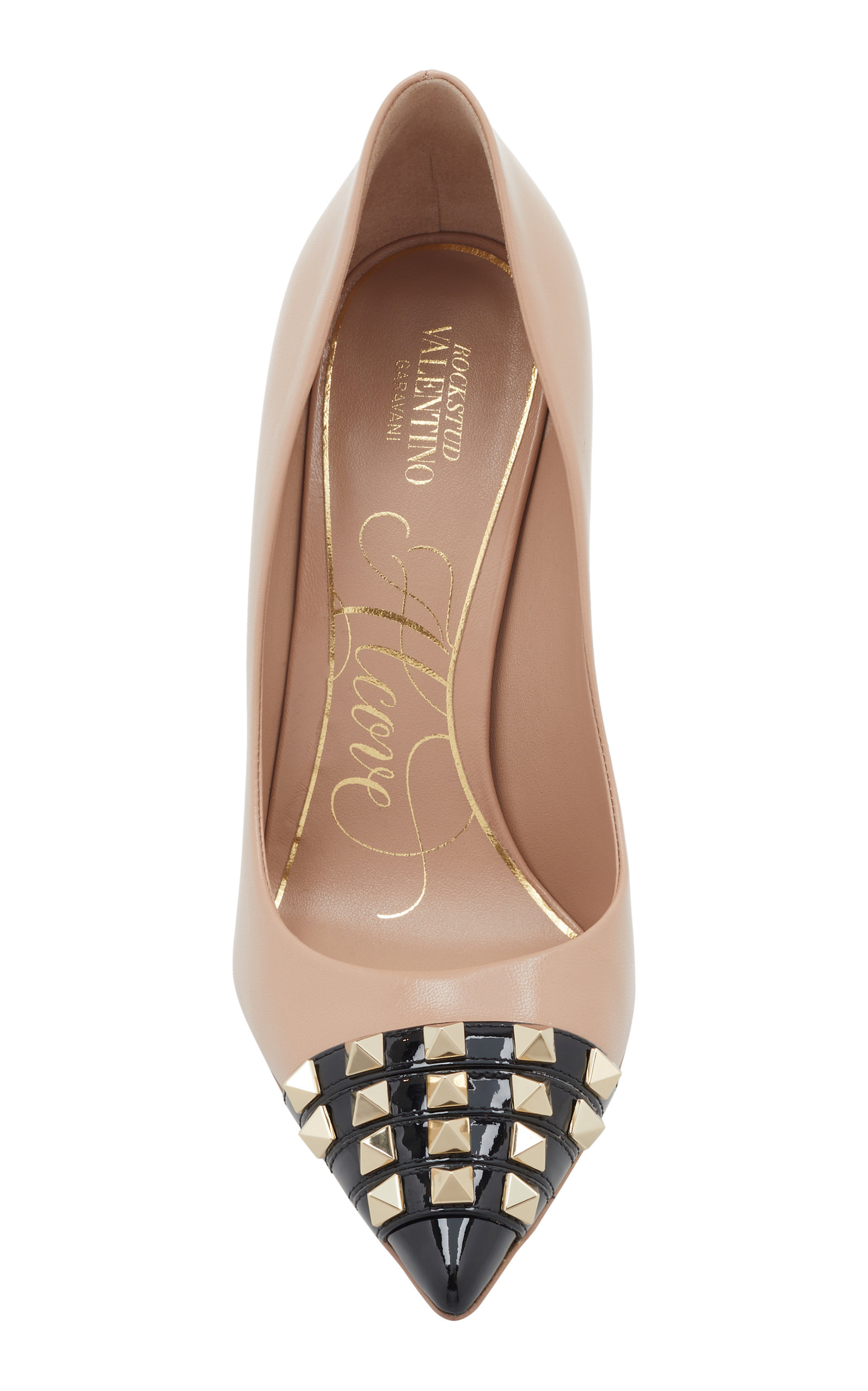 Valentino Garavani Rockstud Alcove Leather Pumps