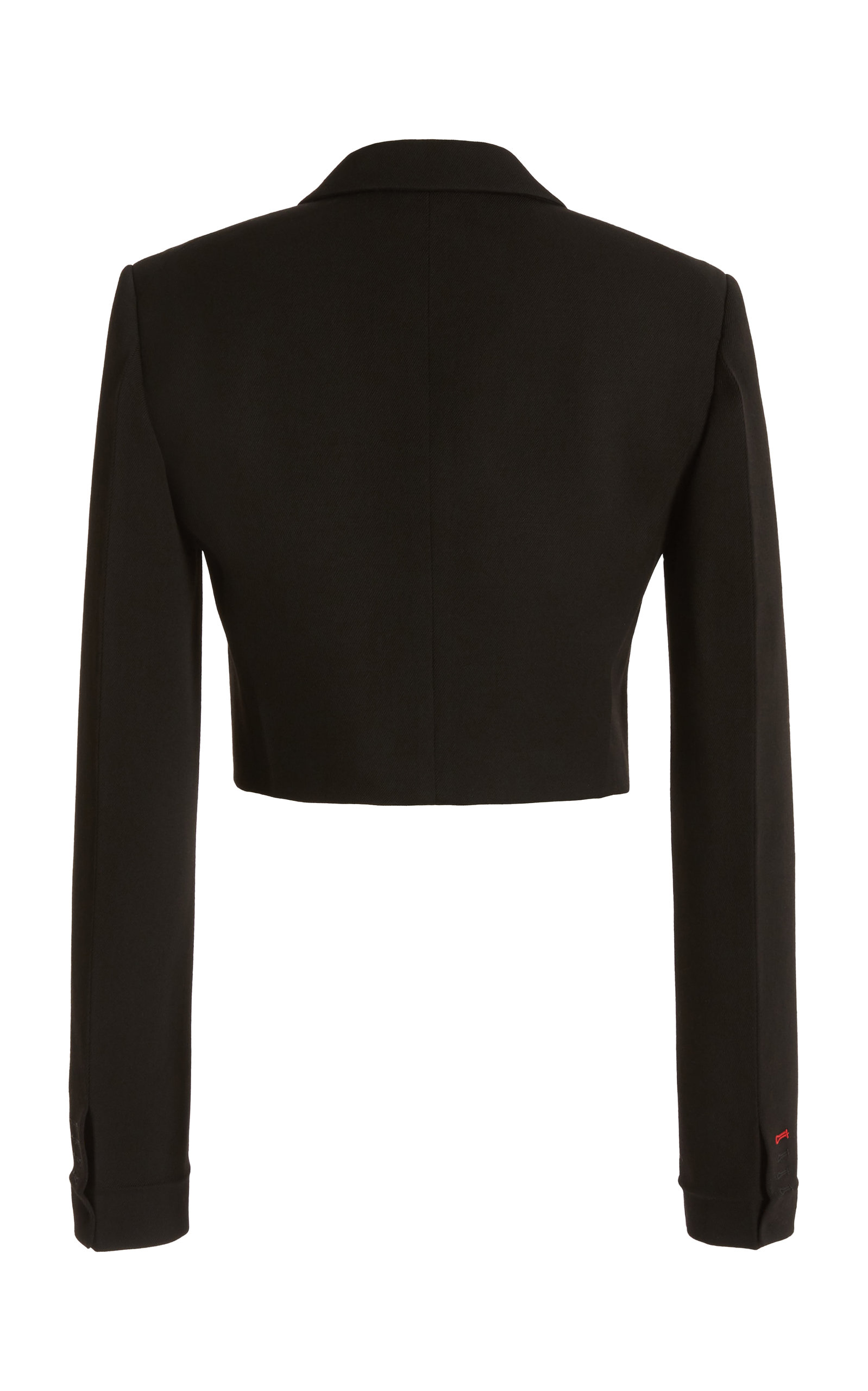 Cropped Wool Gabardine Jacket