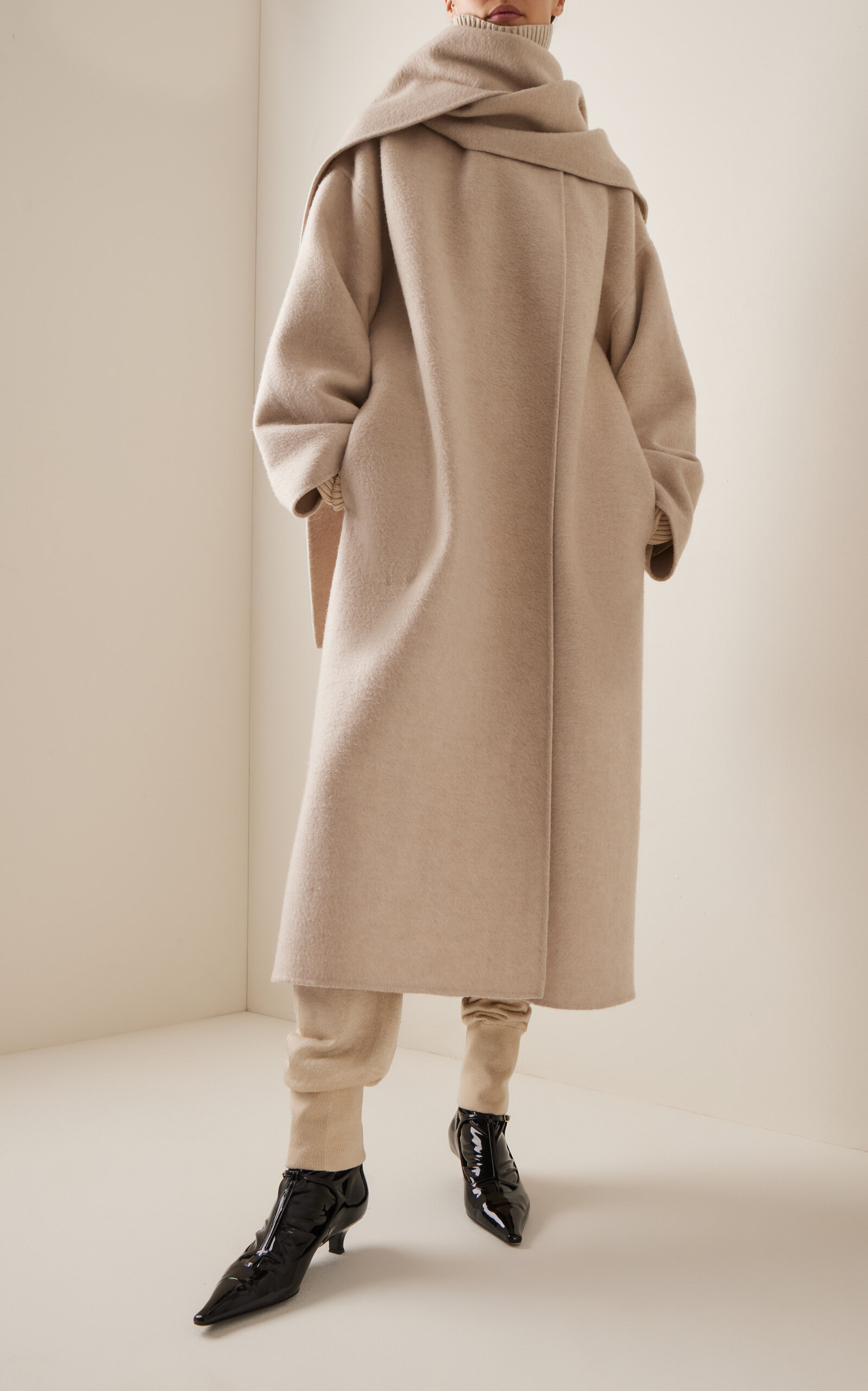 Notte Cashmere Scarf Coat