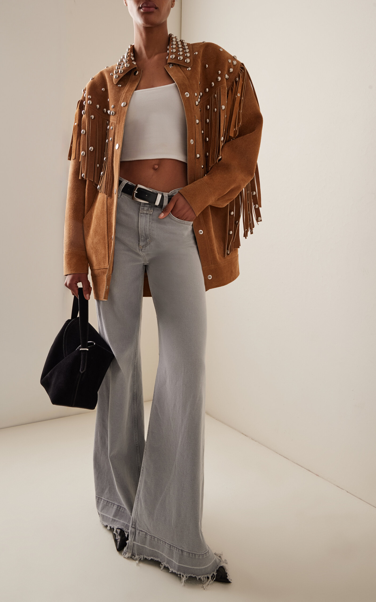 Fenzy Fringed Suede Jacket