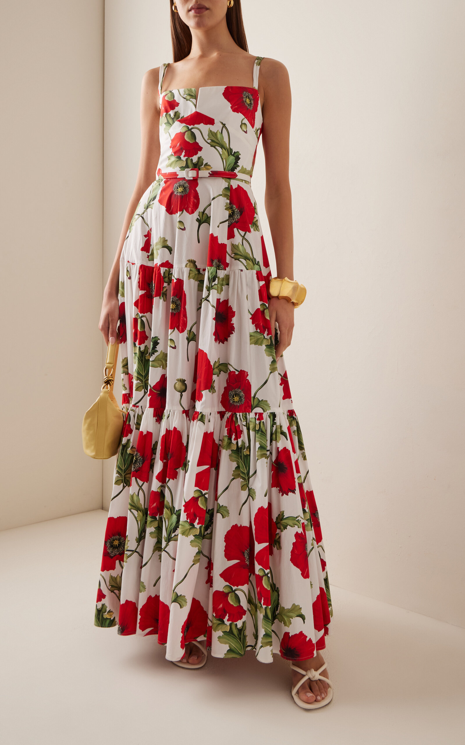 Floral-Printed Cotton Poplin Maxi Dress