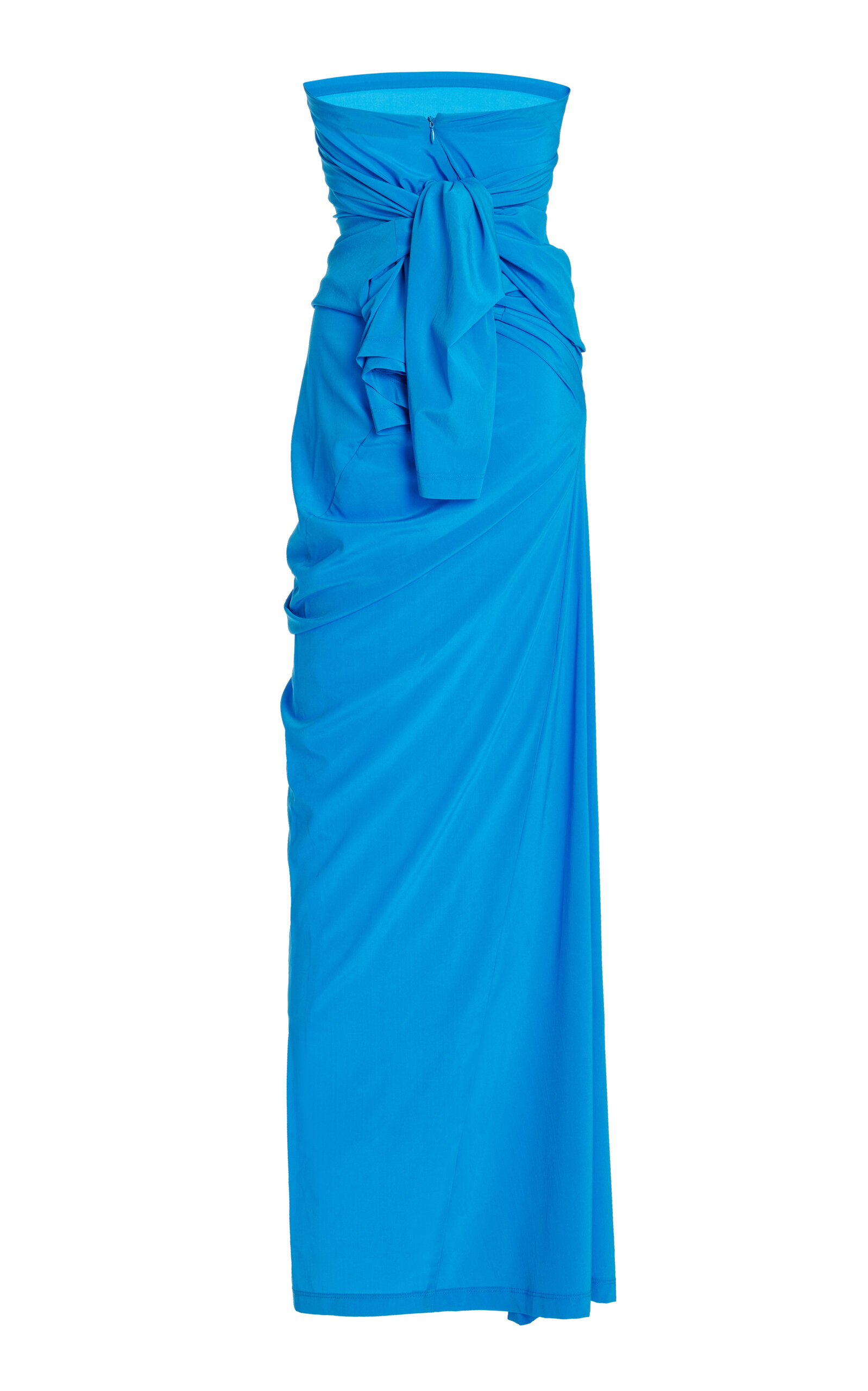 Odette Strapless Silk-Blend Maxi Dress