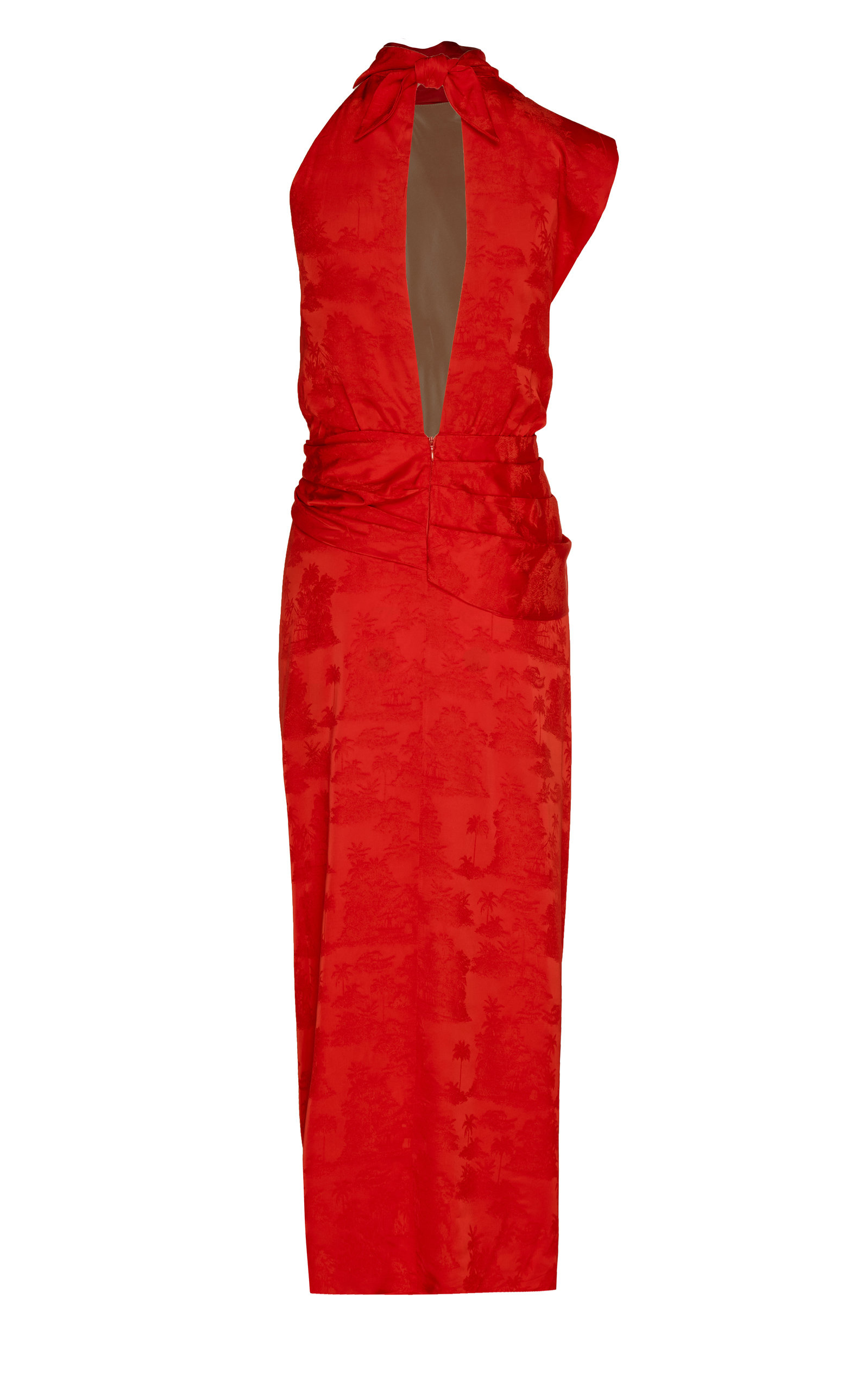 Red Sea Draped Maxi Dress