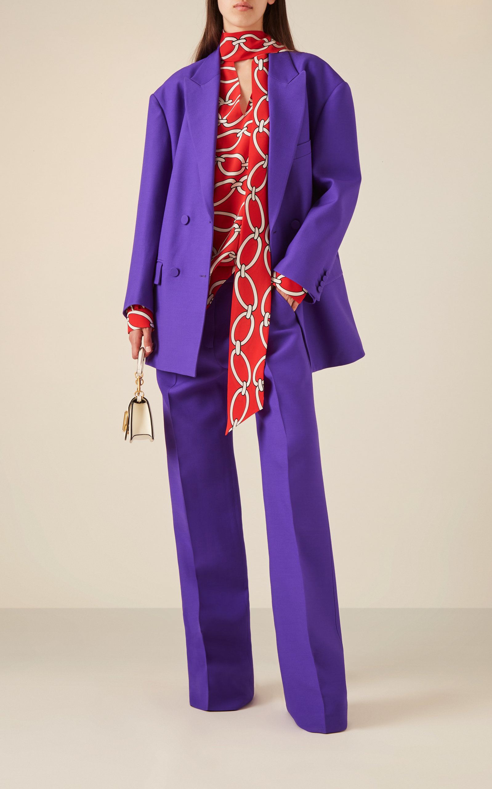 Couture Wool-Silk Crepe Blazer