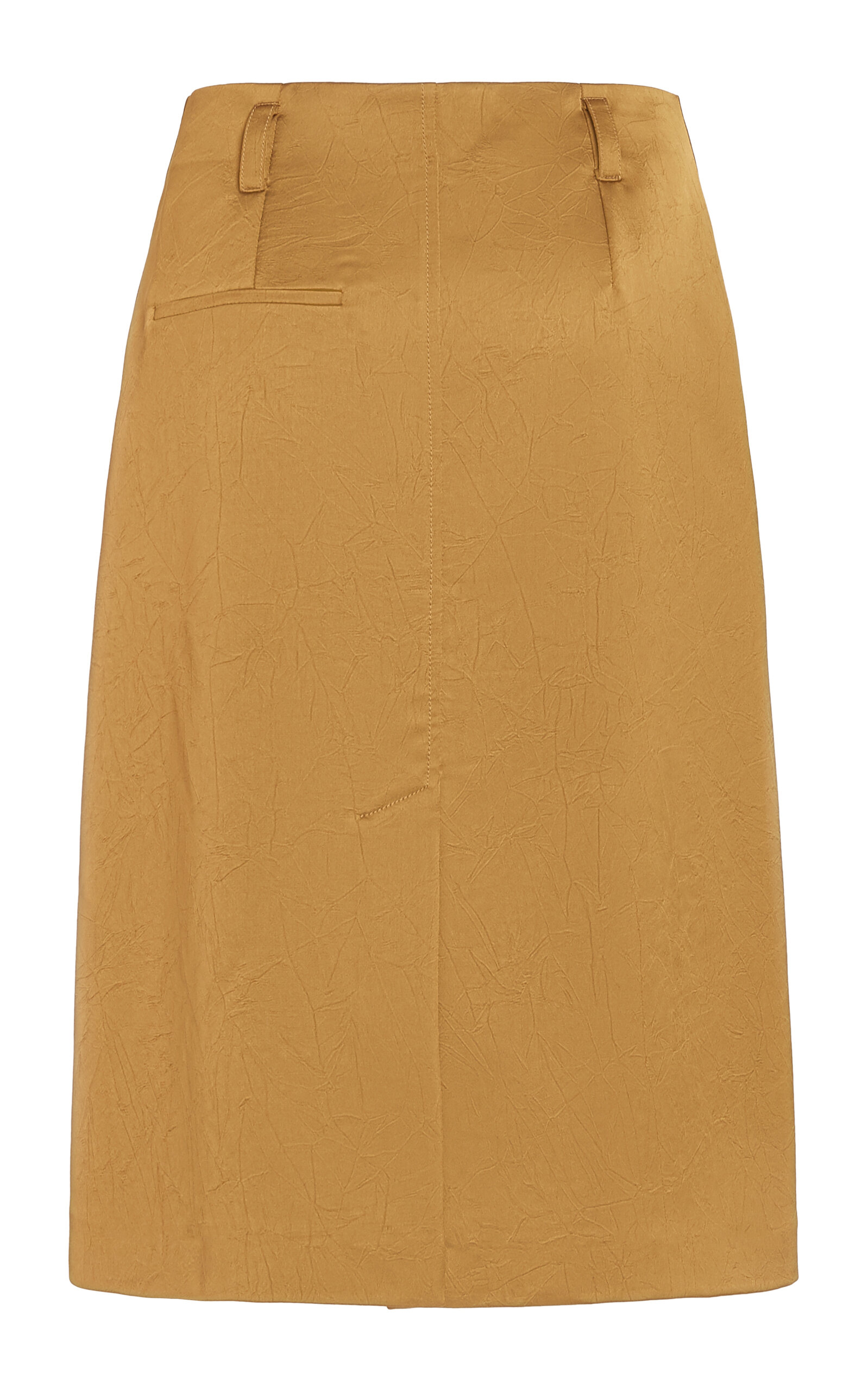 Satin Utility Midi Skirt