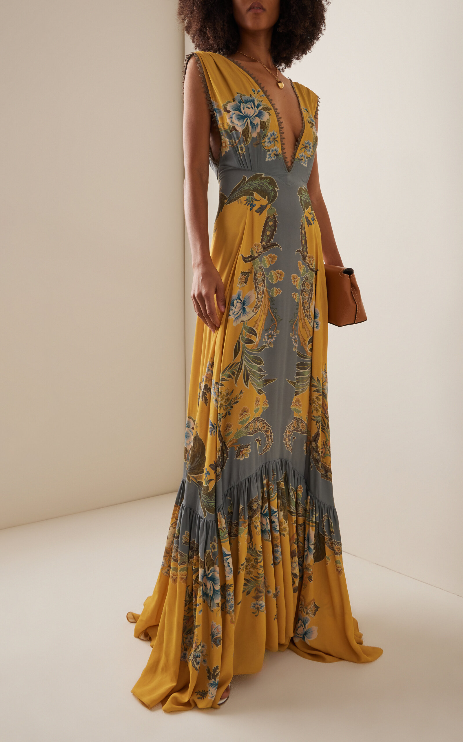 Floral Jersey Maxi Dress