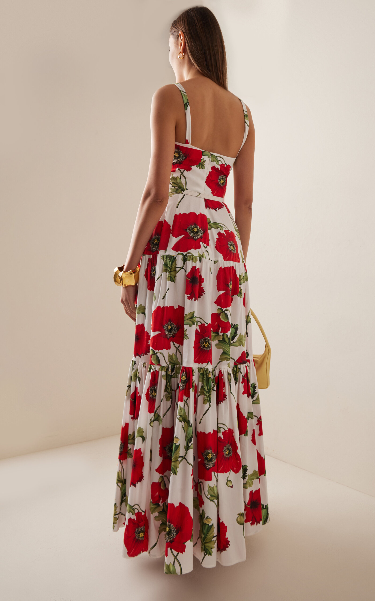 Floral-Printed Cotton Poplin Maxi Dress