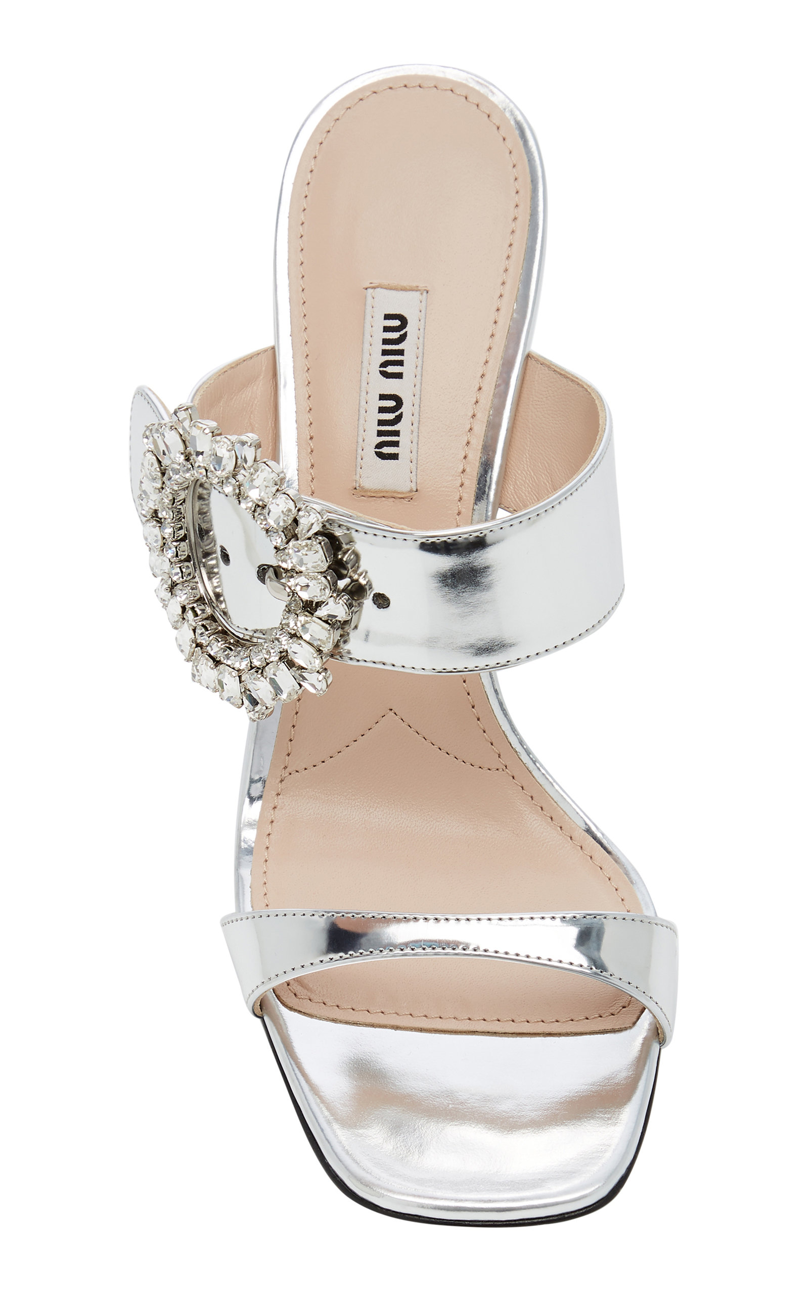 Embellished Metallic Sandals