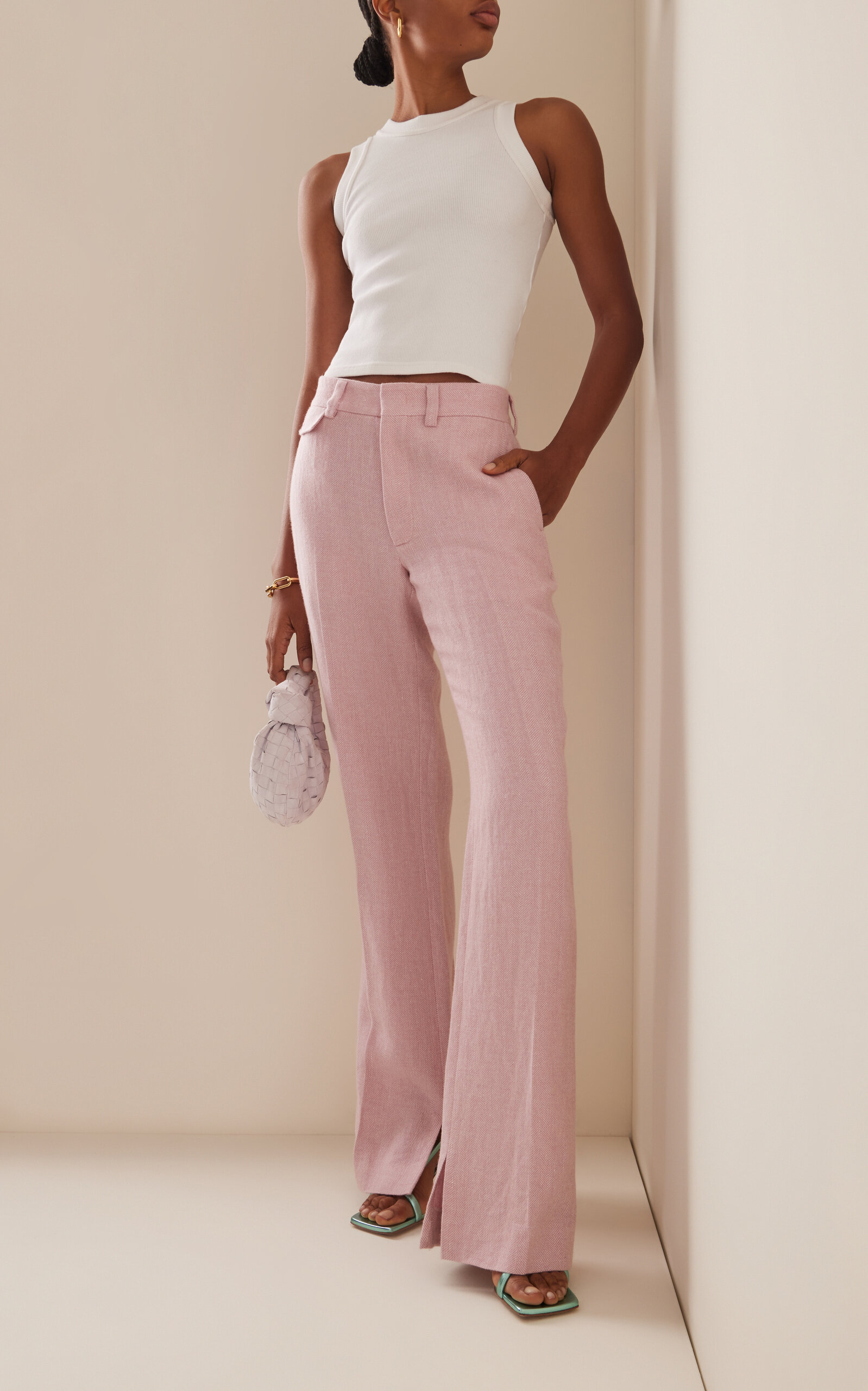 The Rena Cashmere-Blend Trousers