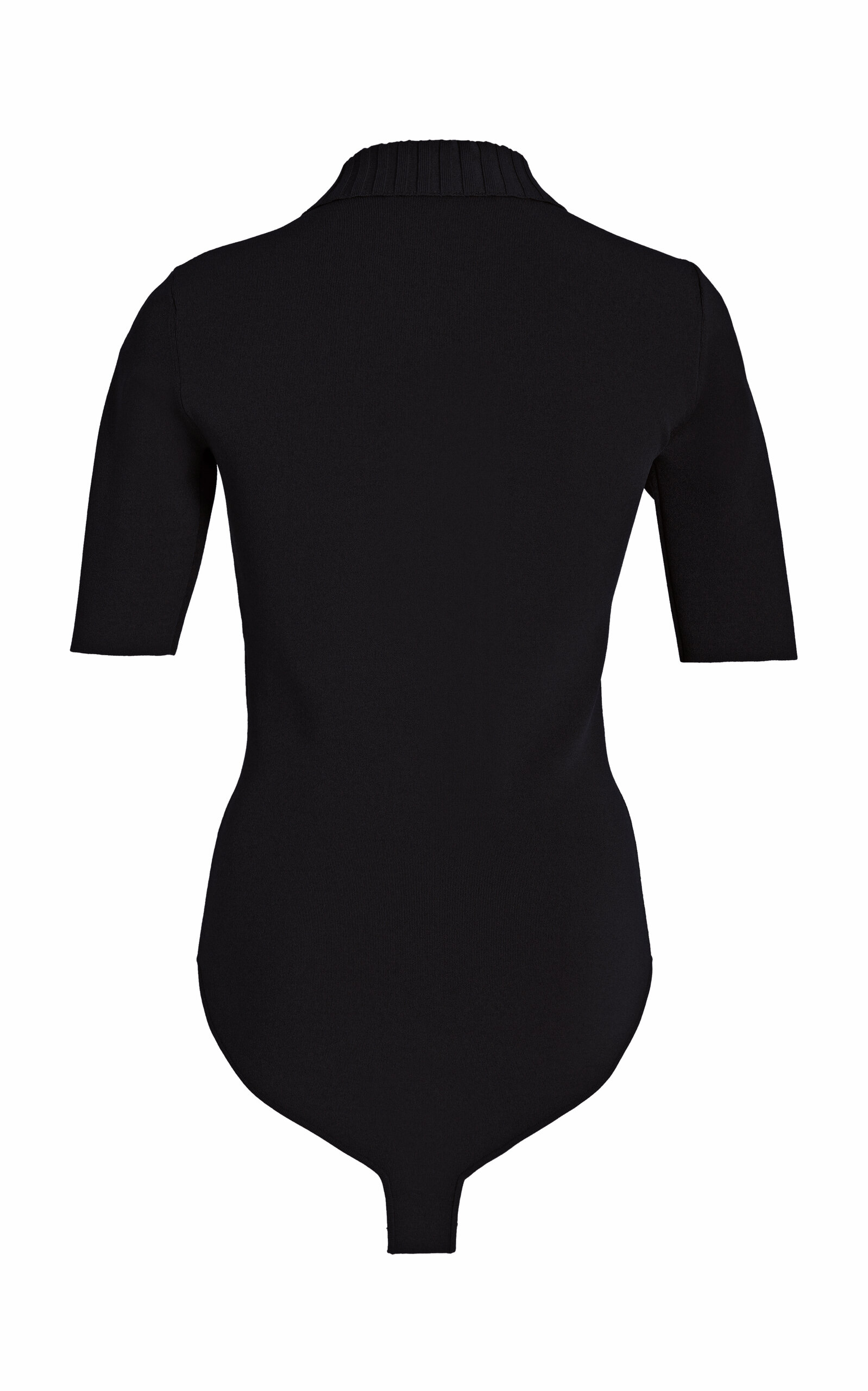 Silk Viscose Polo Bodysuit