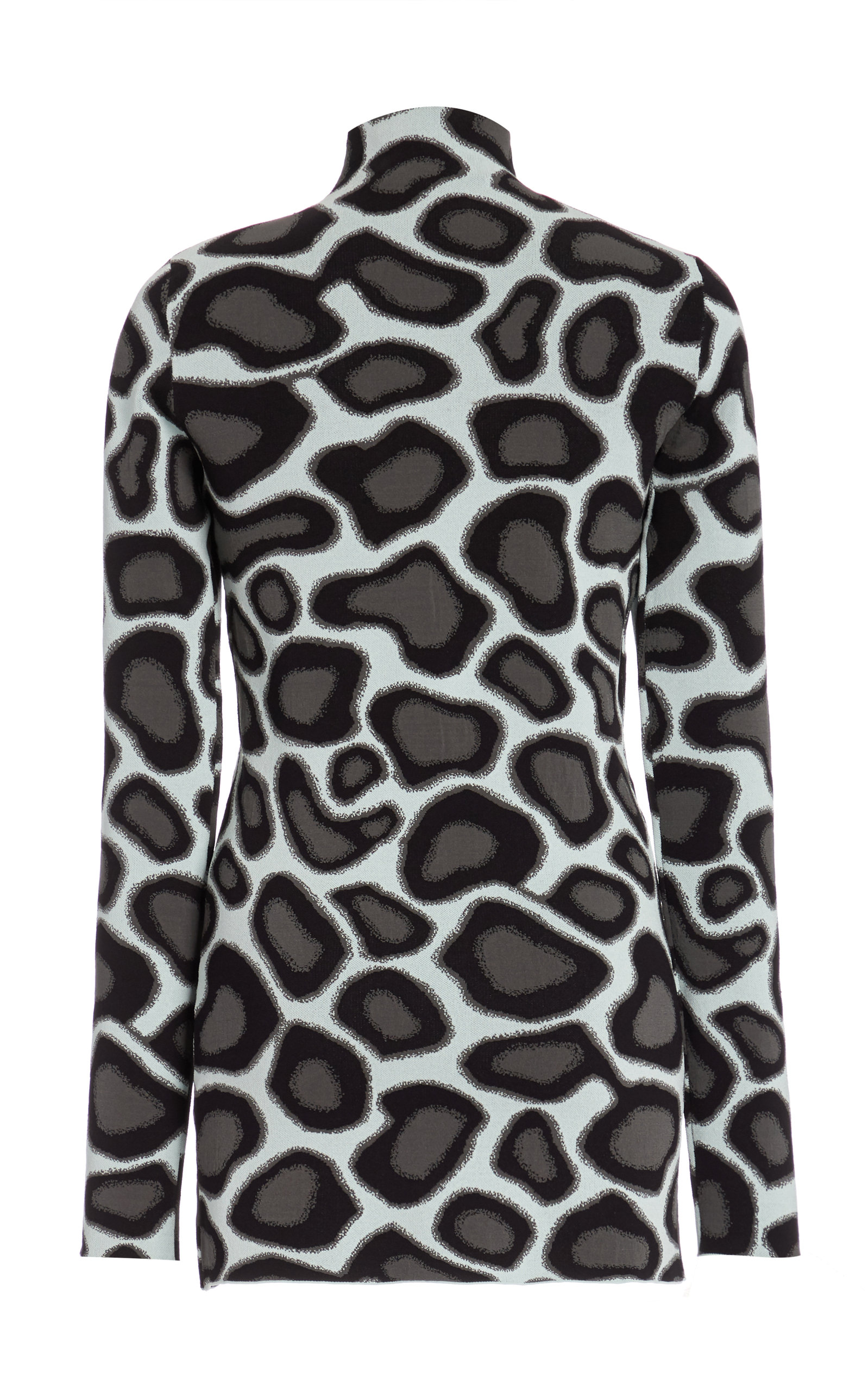 Abstract Spotted Mockneck Top