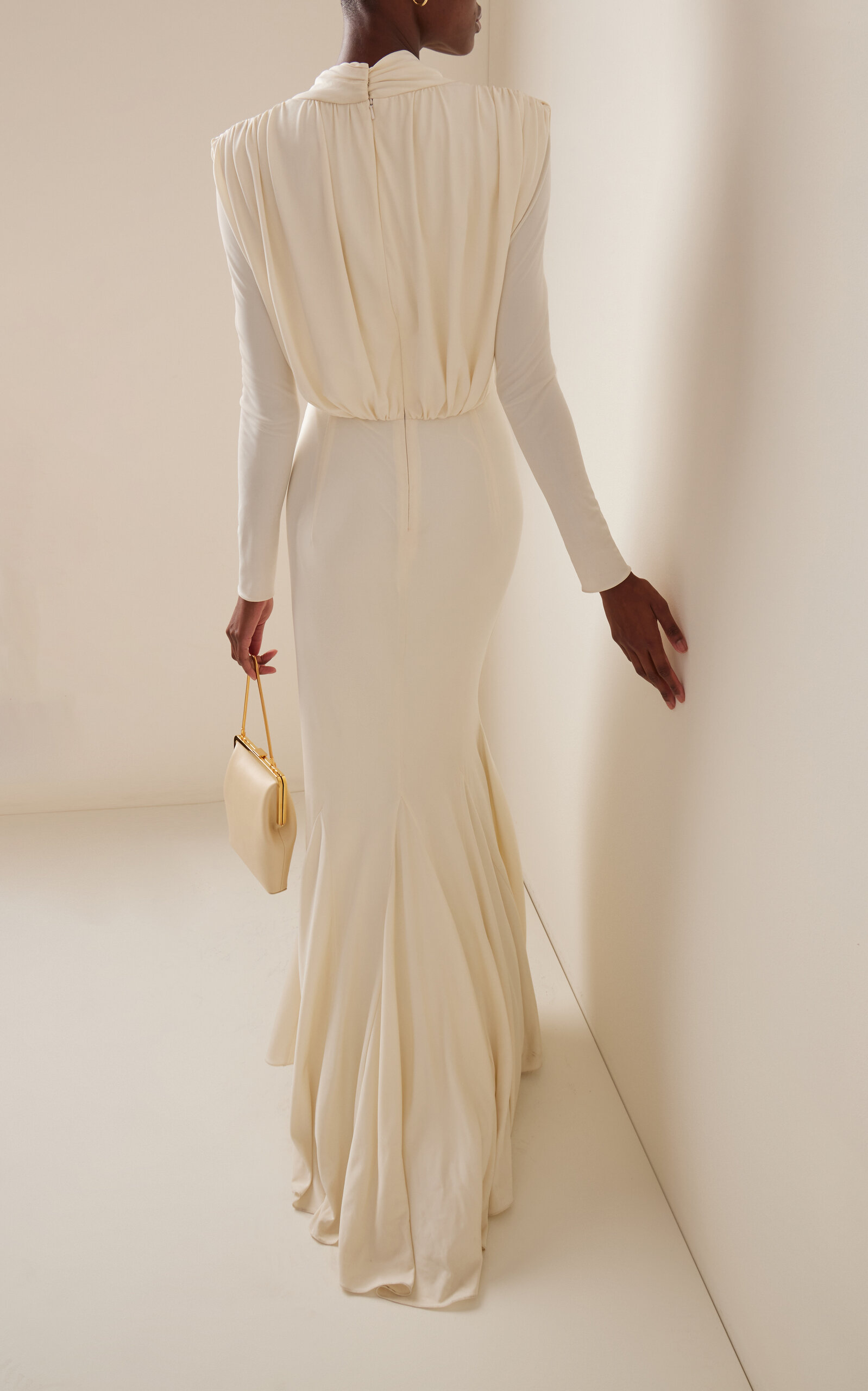 Plunging Jersey Gown