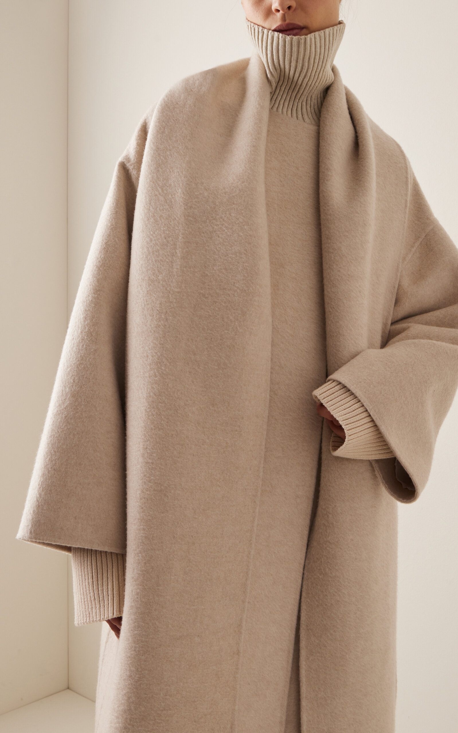 Notte Cashmere Scarf Coat