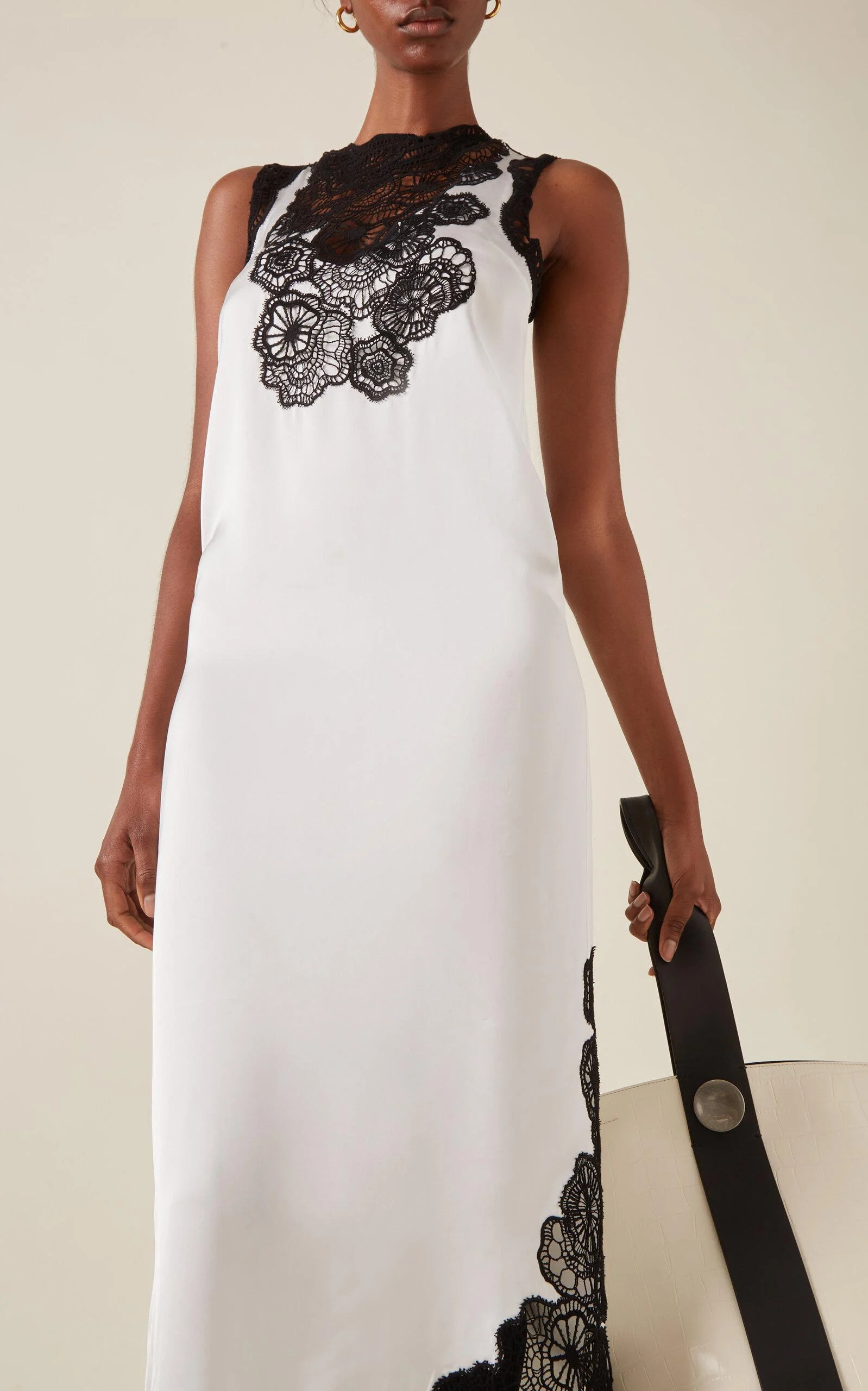 Exclusive Lace-Detailed Maxi Slip Dress