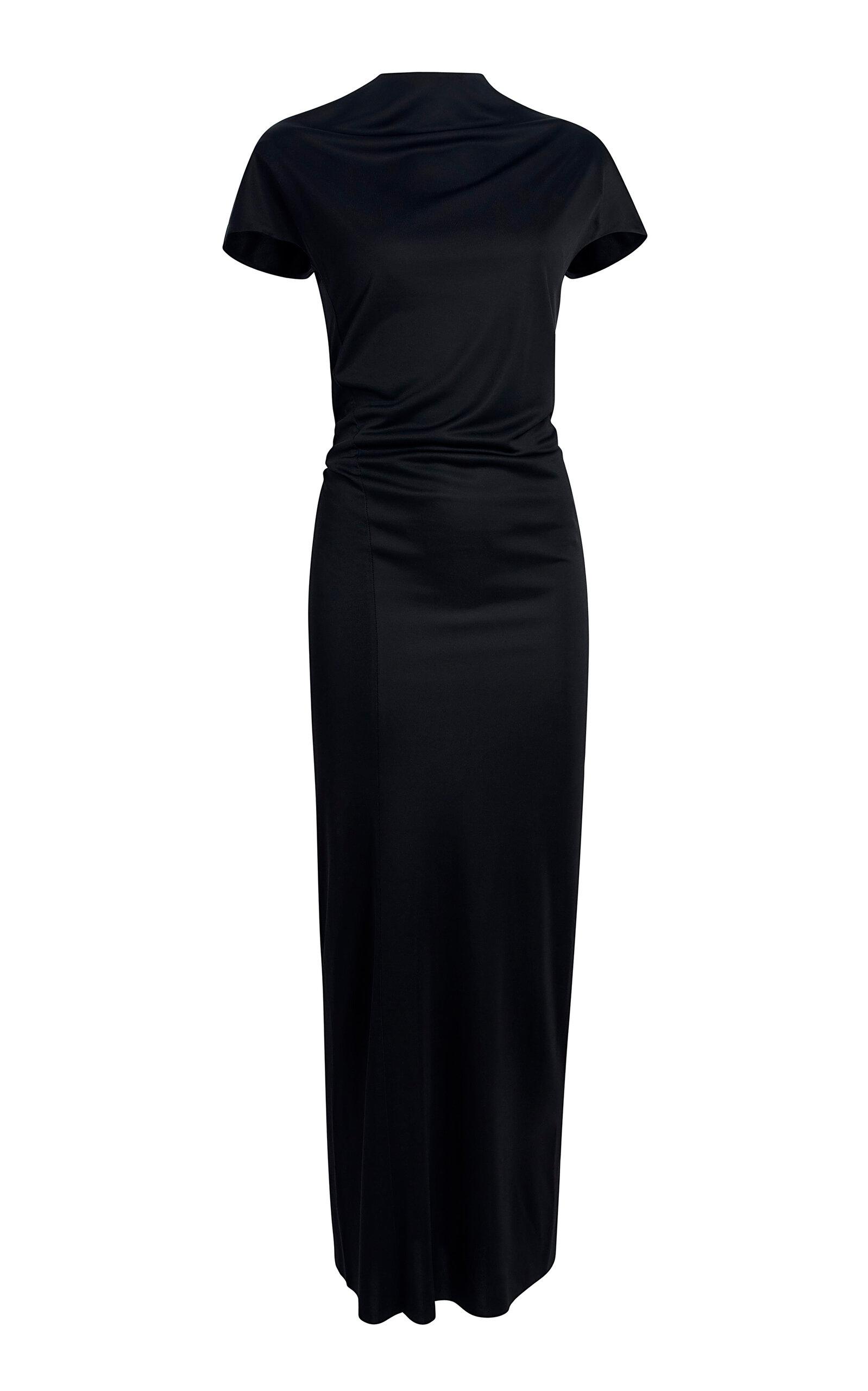 Yenza Draped Jersey Maxi Dress