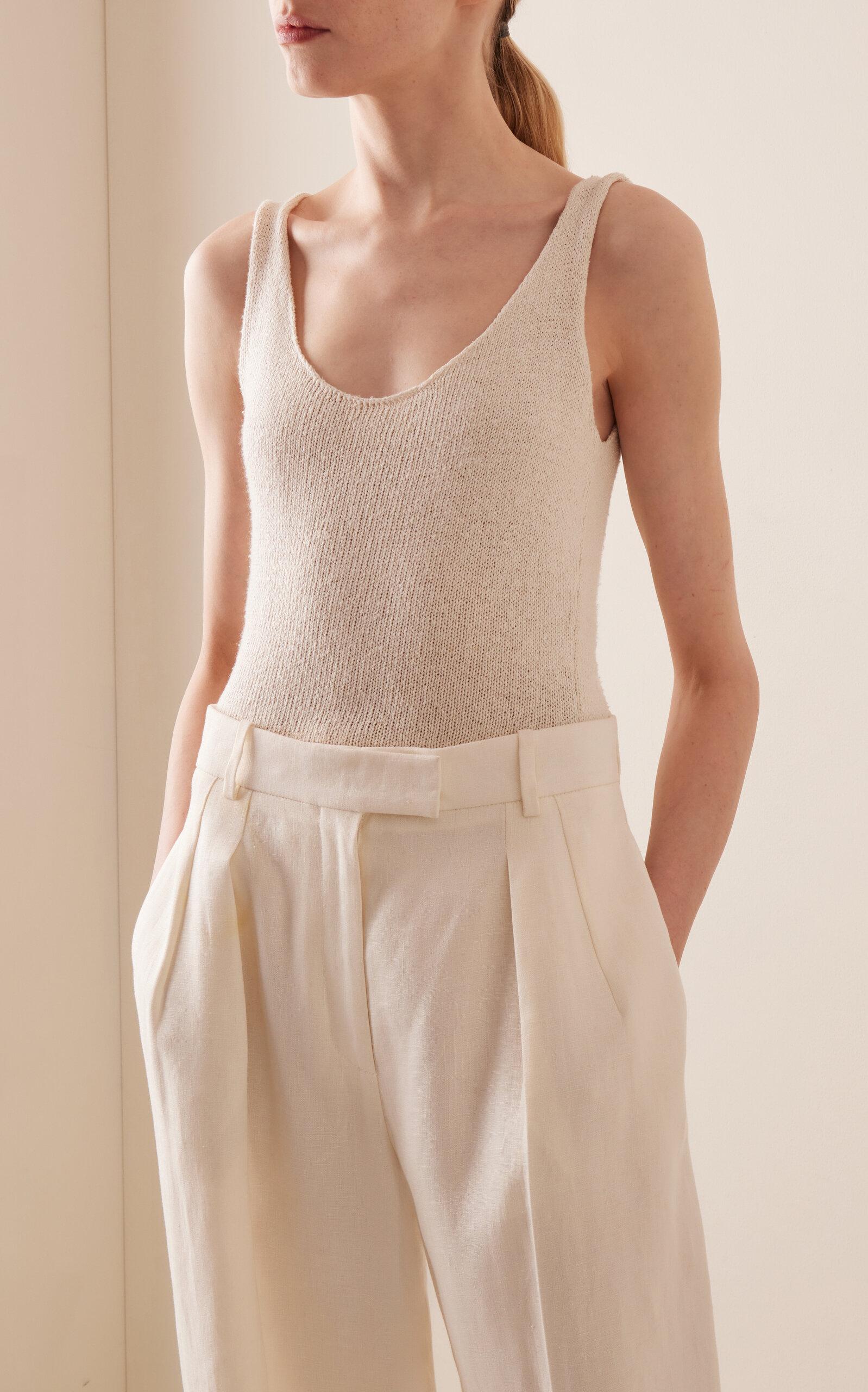 Favana Knit Silk Tank Top