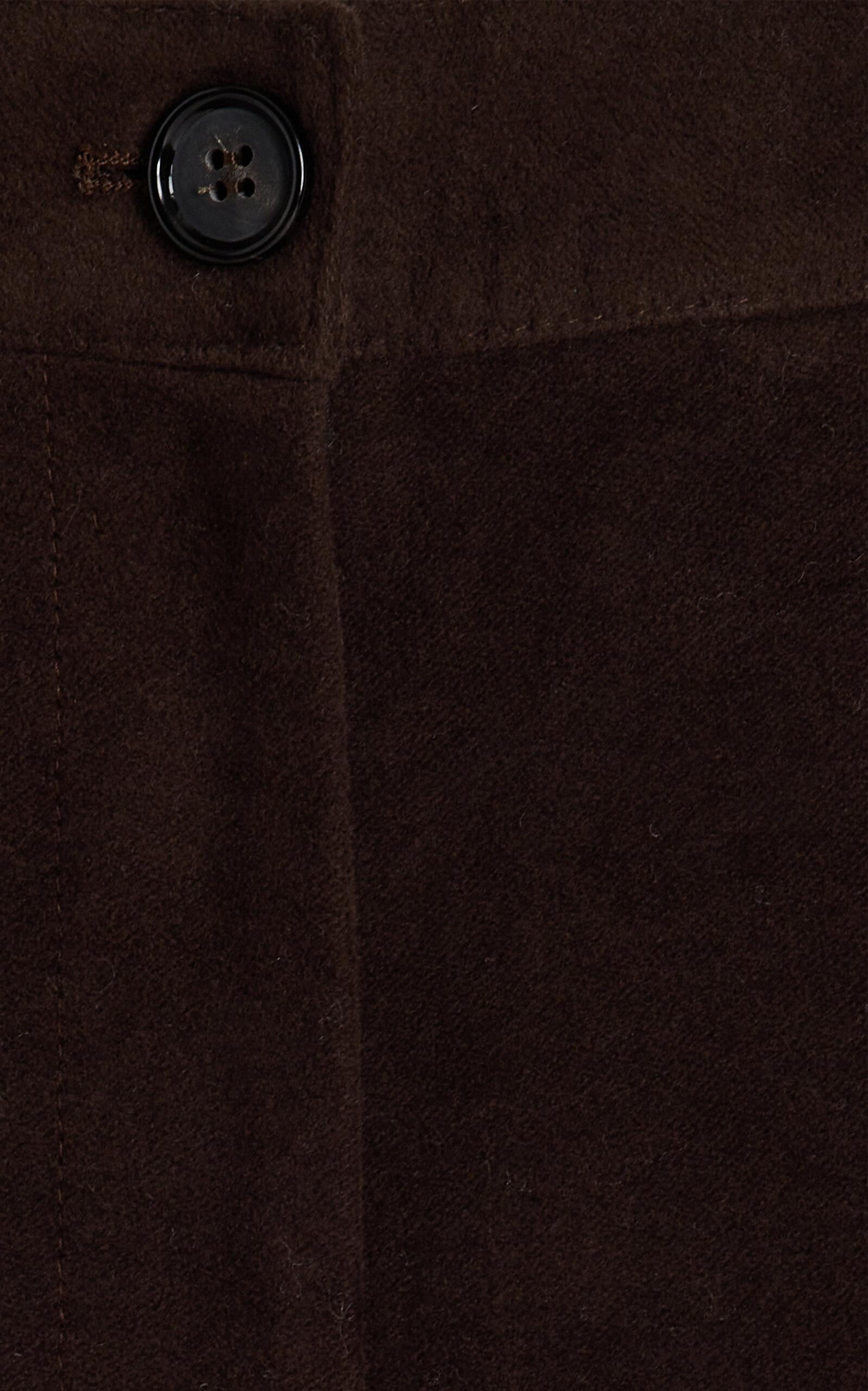 Flared Cotton-Moleskin Trousers