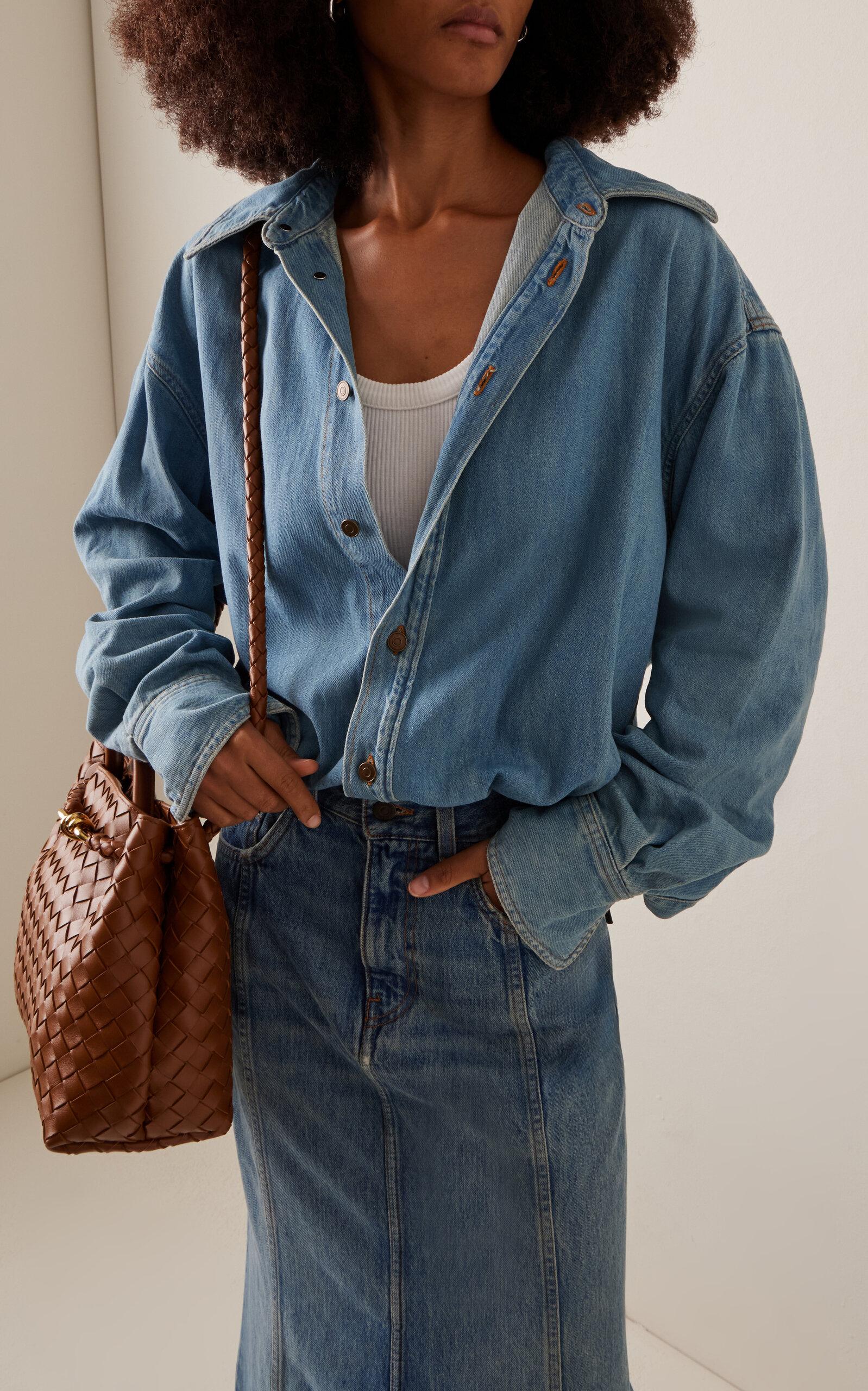 Jos Denim Maxi Shirt Dress