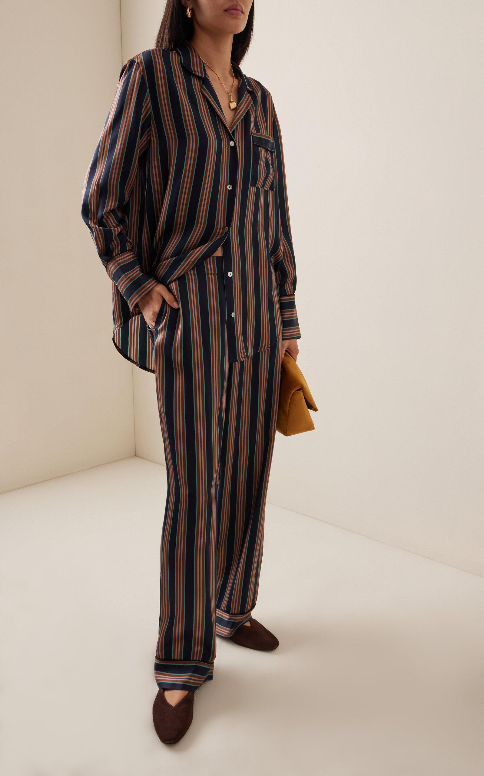 The London Striped Silk PJ Bottoms