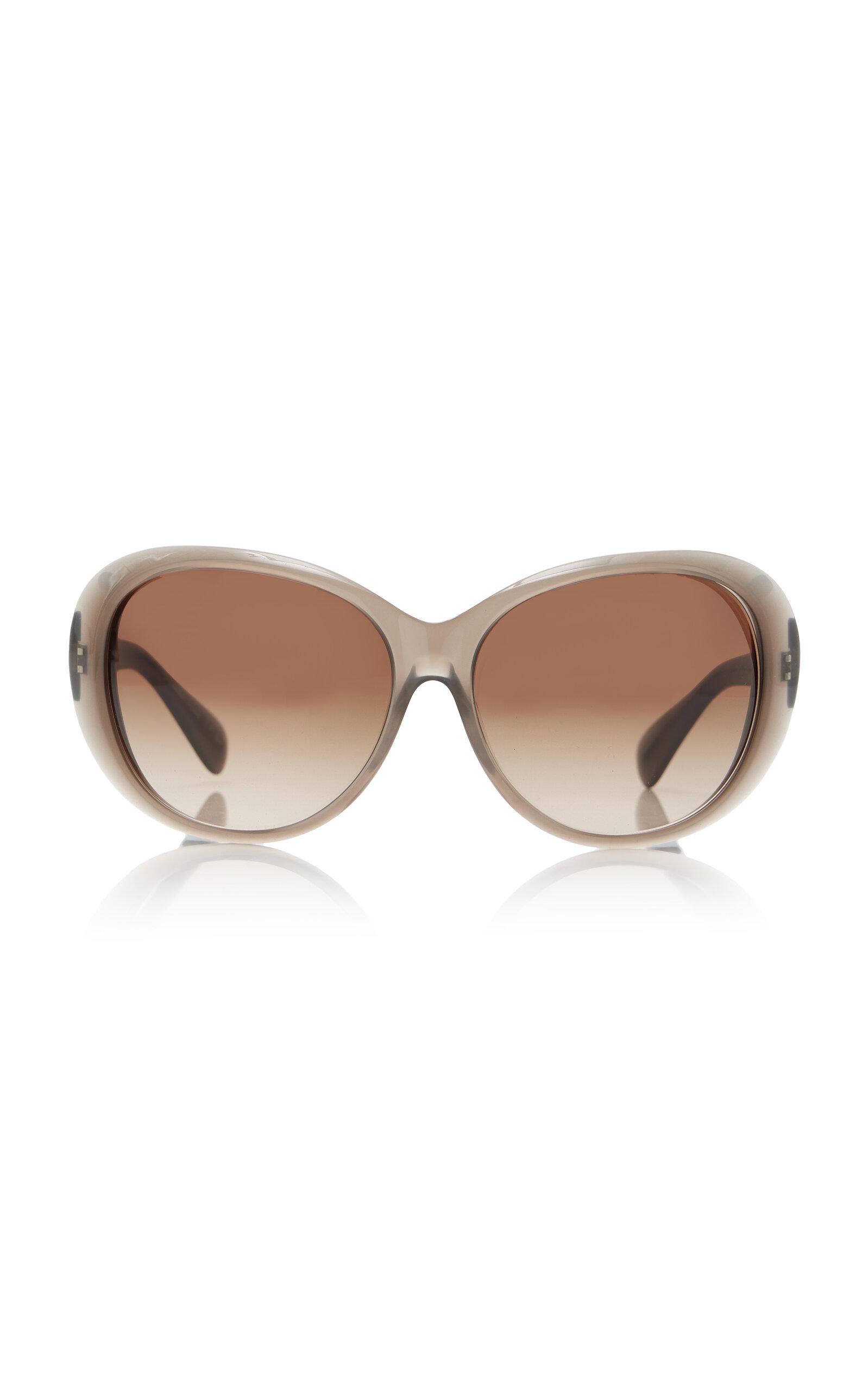 Maridan Oversized Round-Frame Acetate Sunglasses