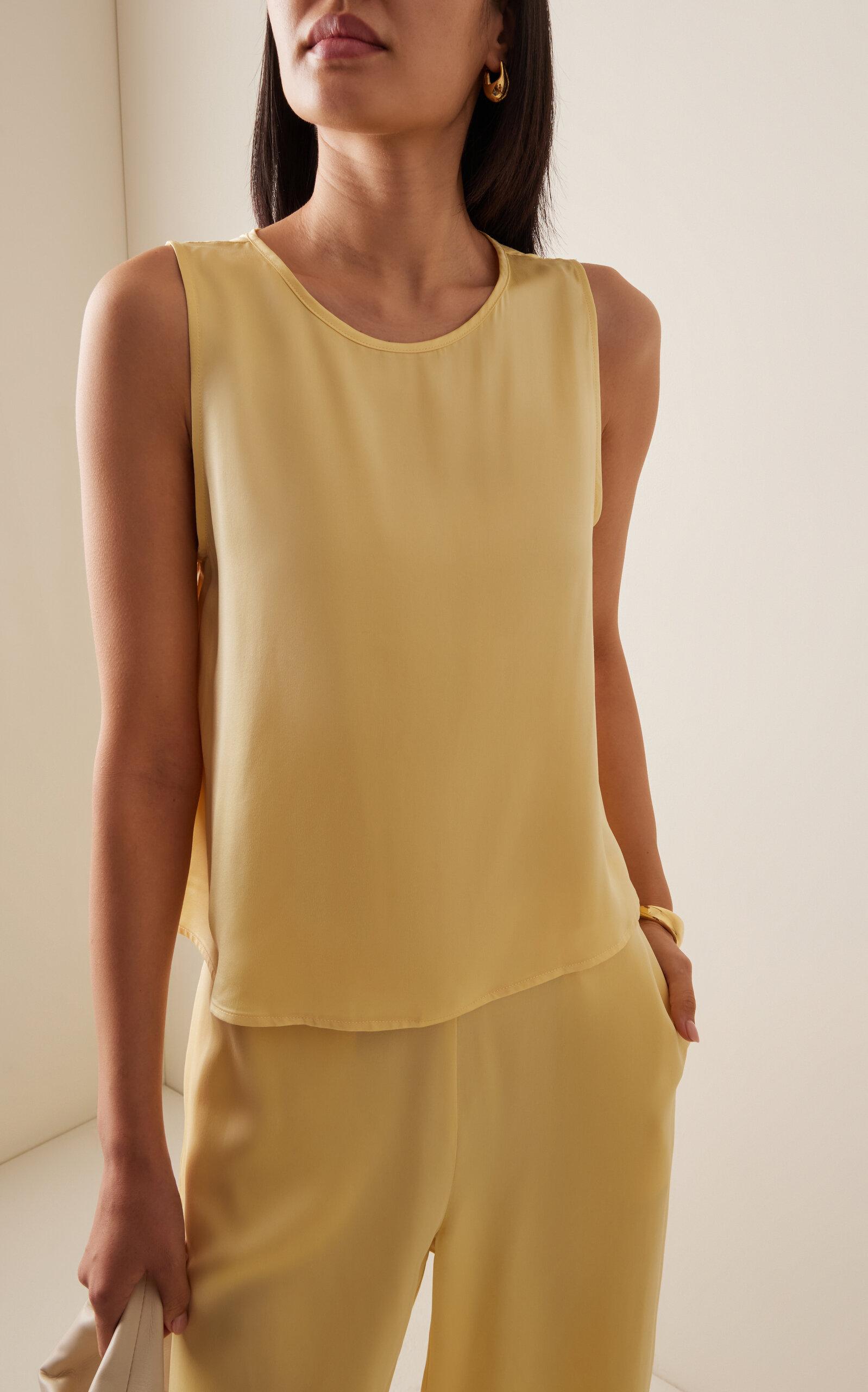 The Sofia Silk-Charmeuse Top