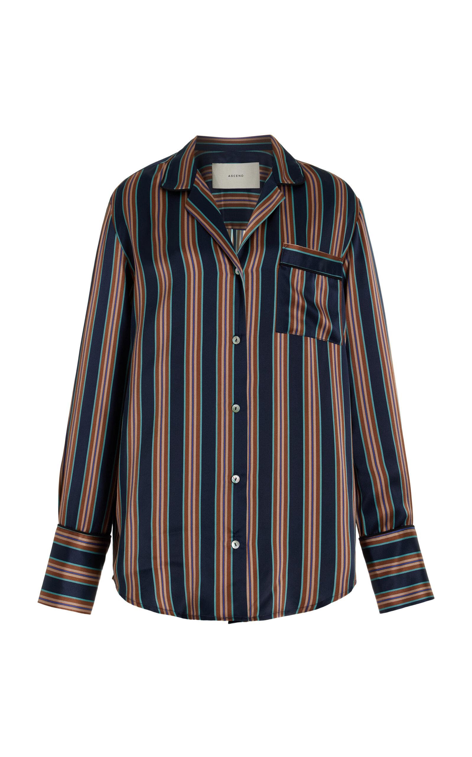 The Paris Striped Silk Shirt