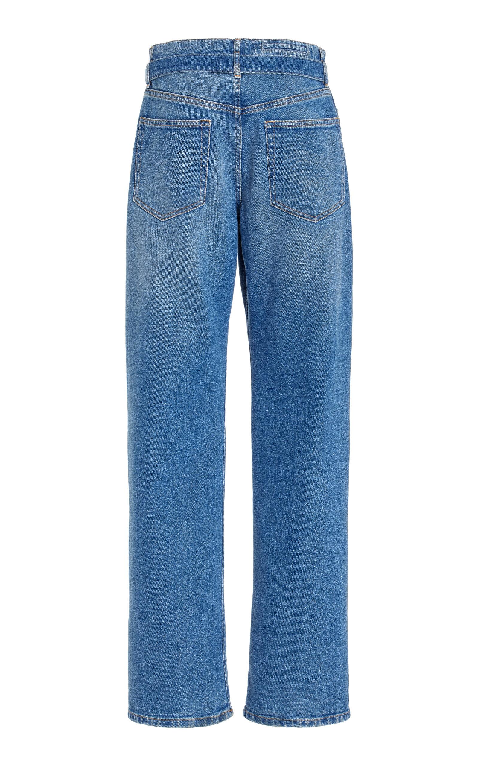 Ellsworth Stretch Low-Rise Straight-Leg Jeans