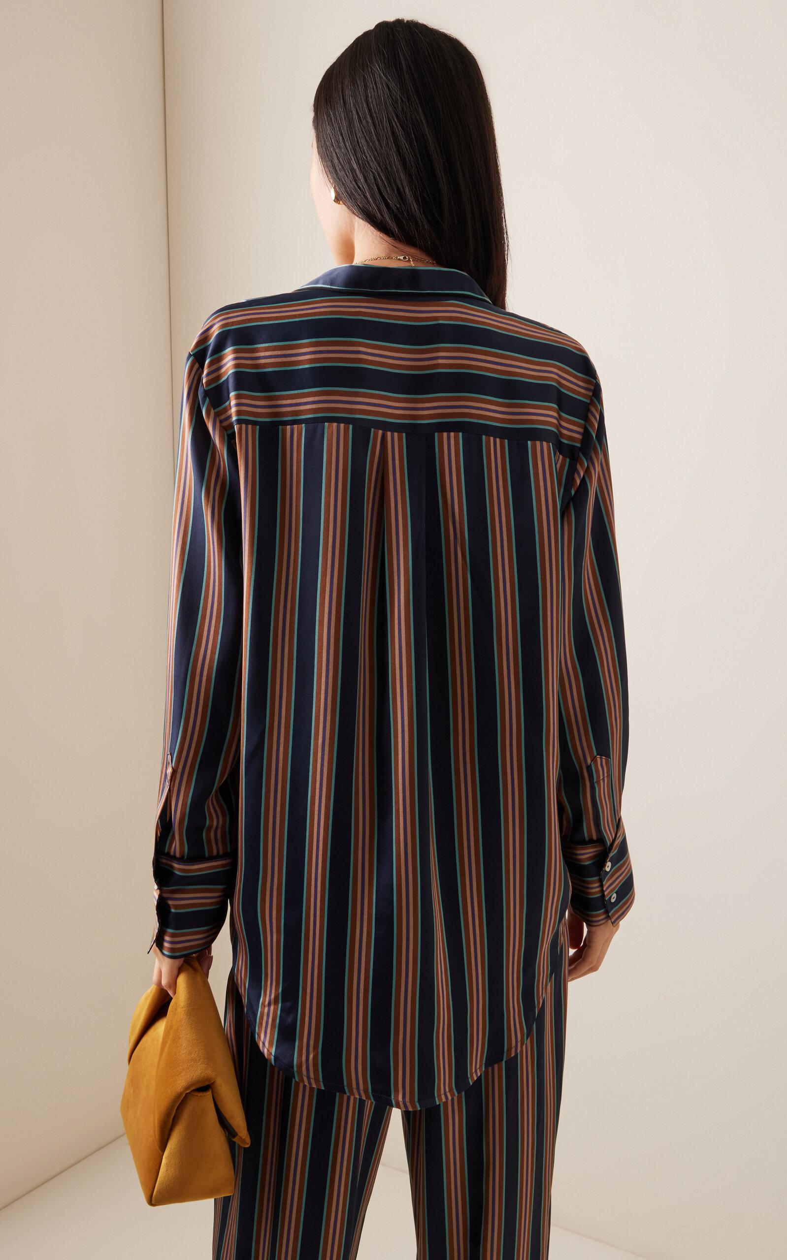 The Paris Striped Silk Shirt