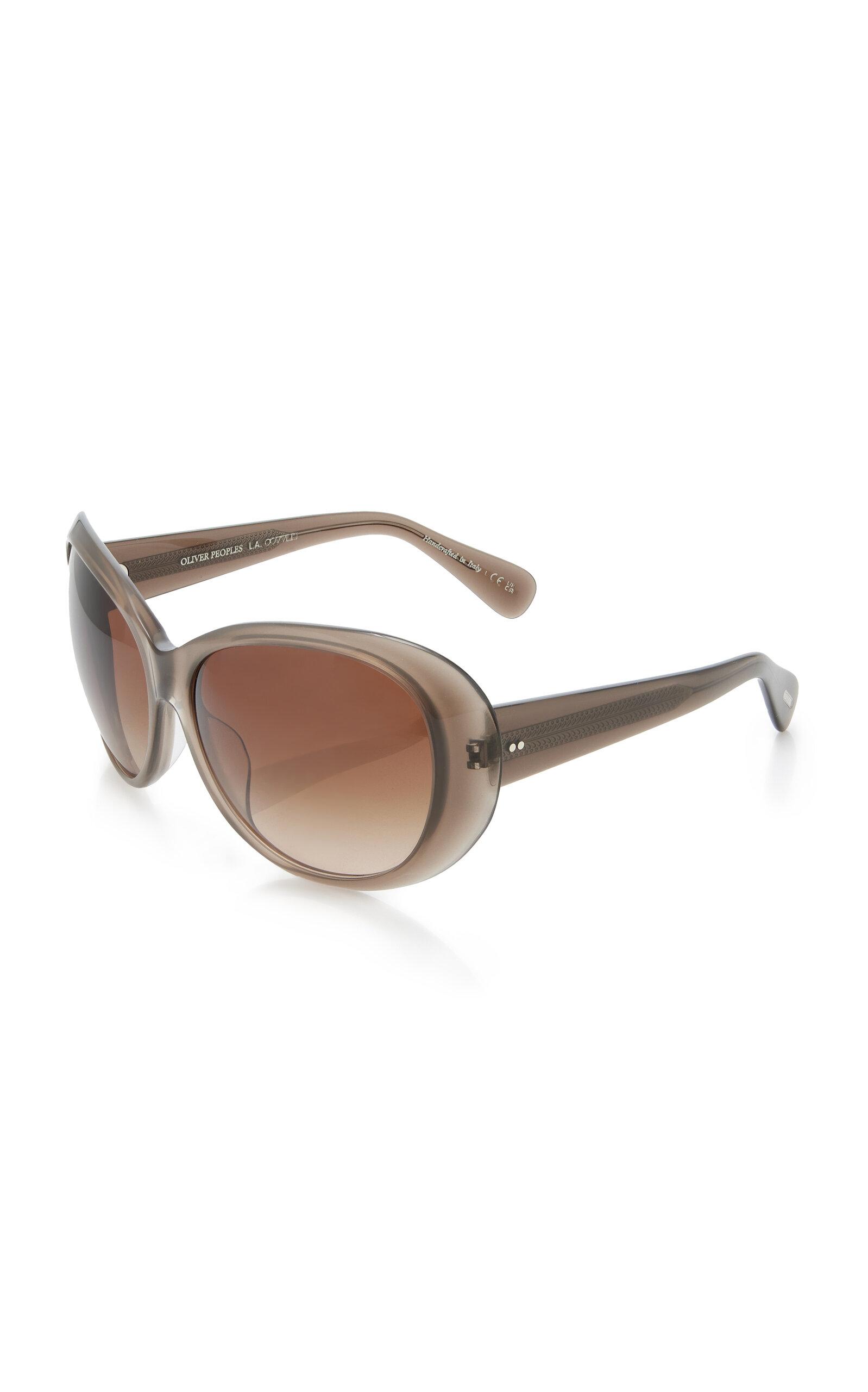 Maridan Oversized Round-Frame Acetate Sunglasses