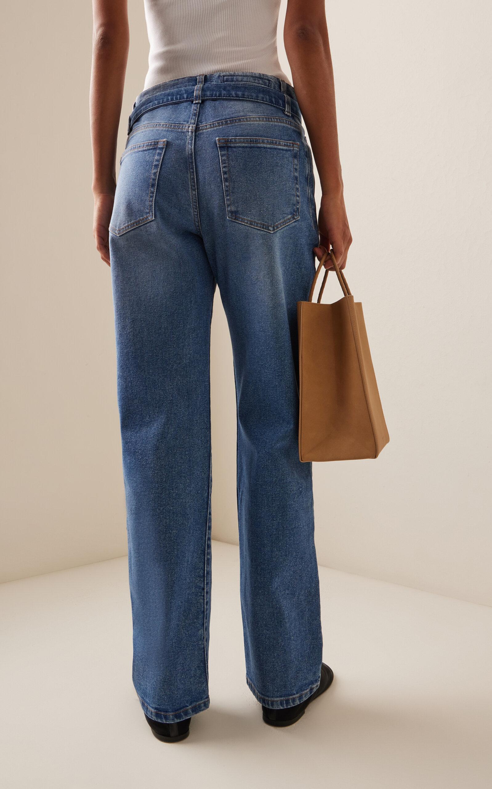 Ellsworth Stretch Low-Rise Straight-Leg Jeans