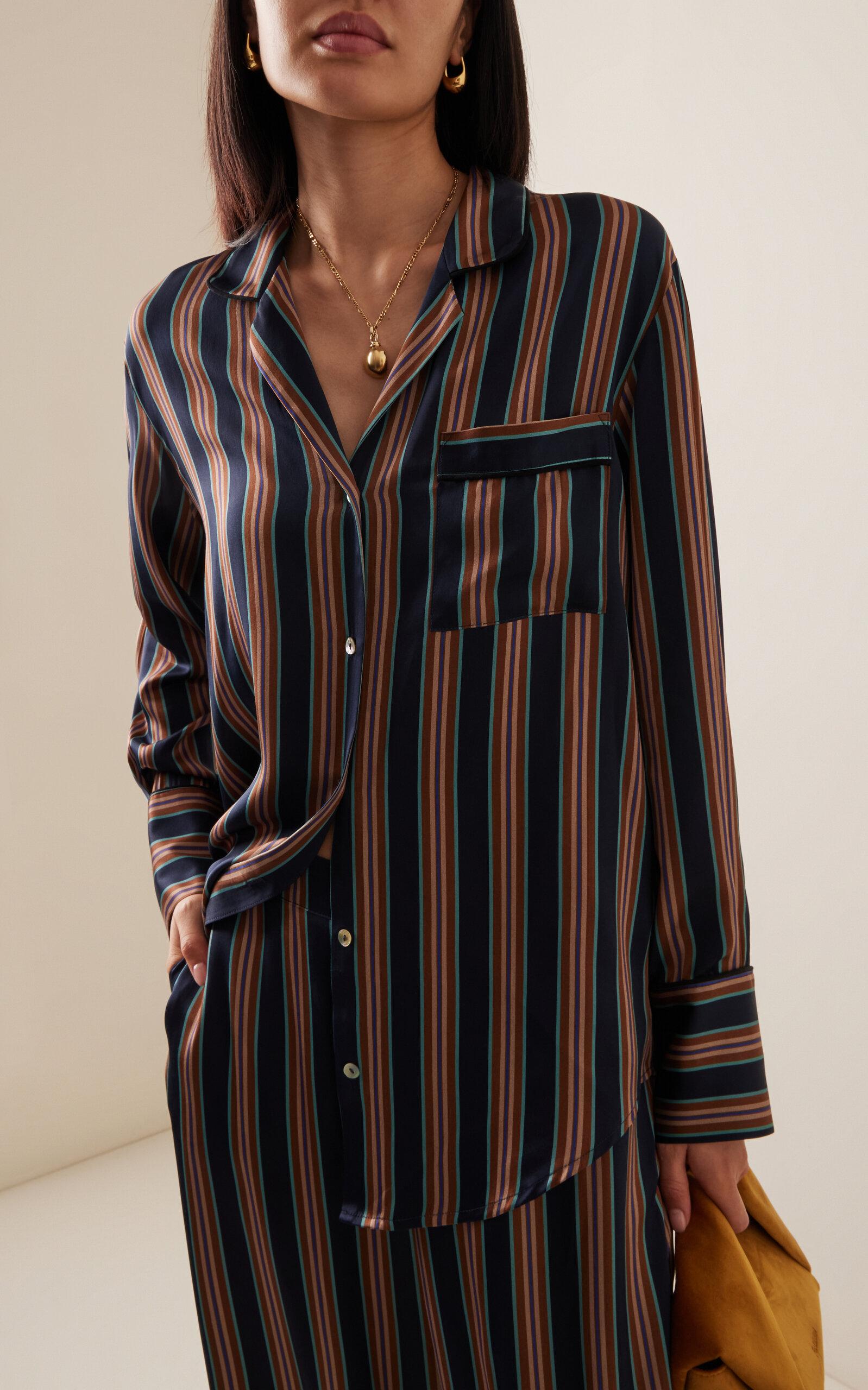 The Paris Striped Silk Shirt