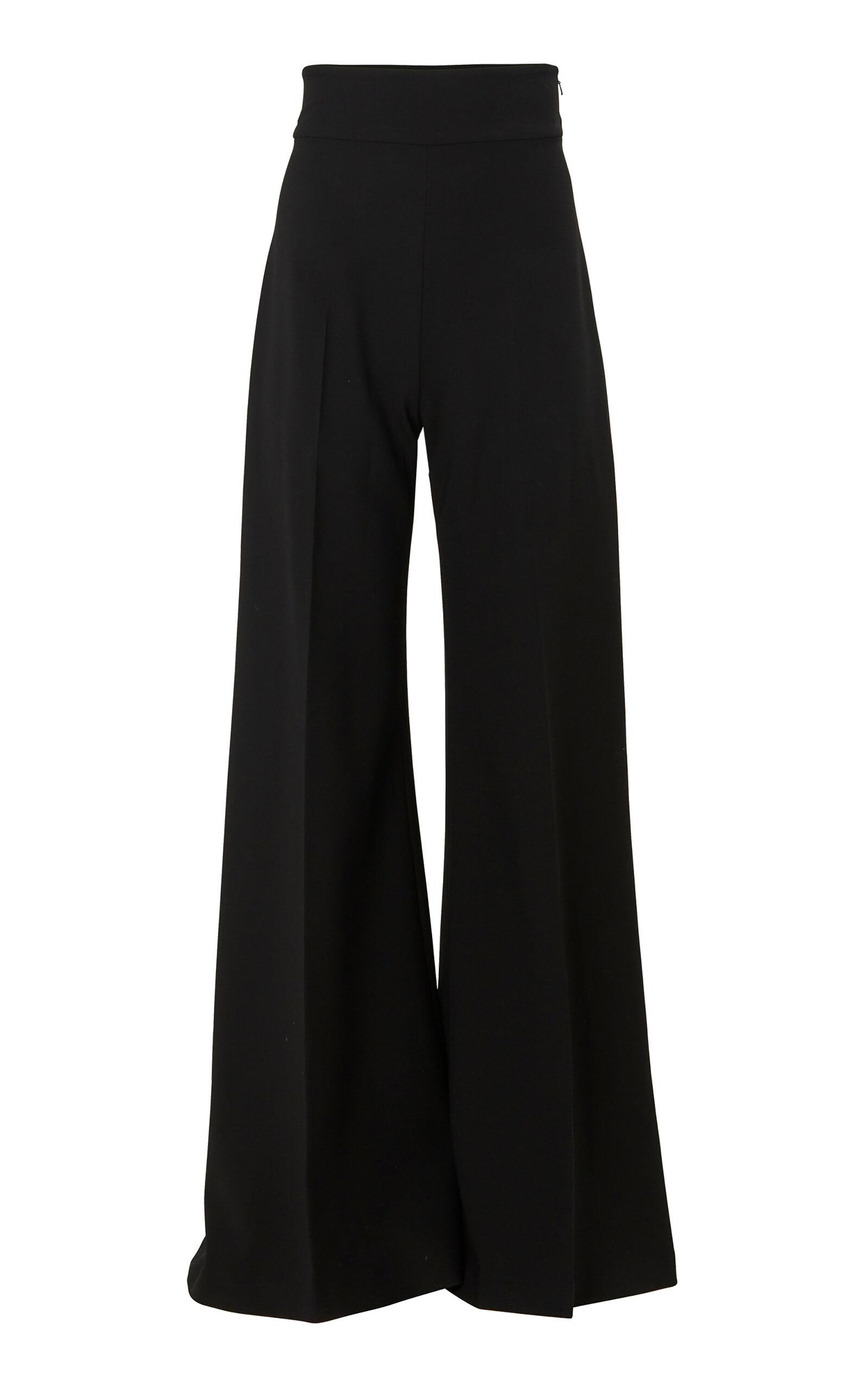 High-Rise Wool-Blend Wide-Leg Pants