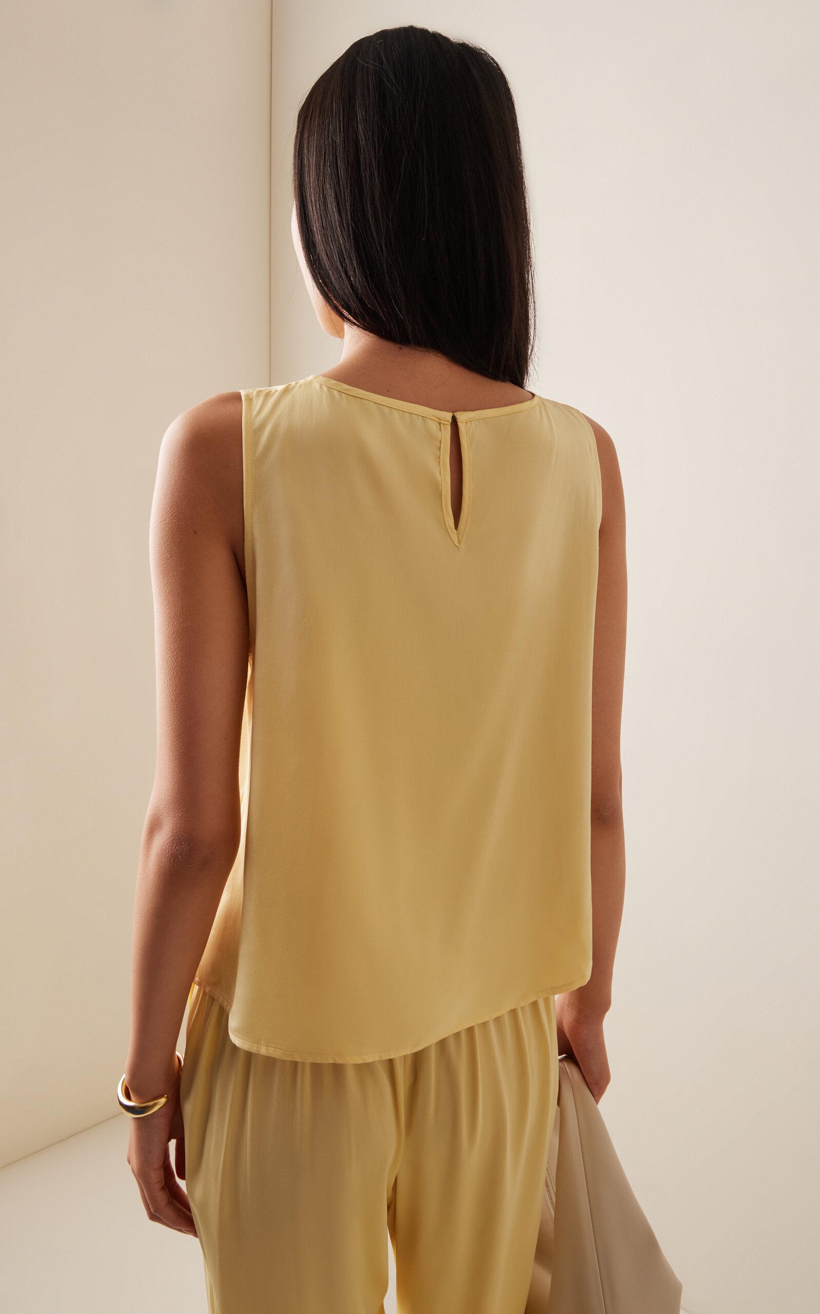 The Sofia Silk-Charmeuse Top