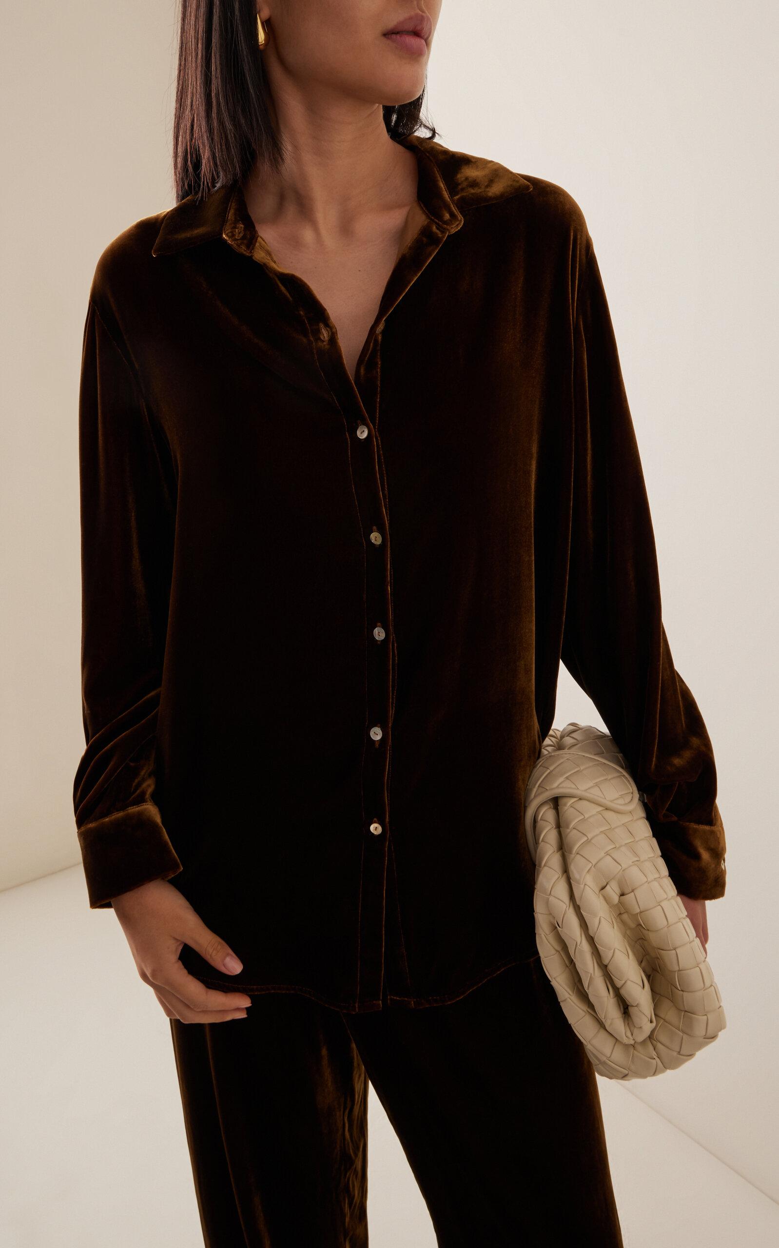 The London Velvet PJ Top