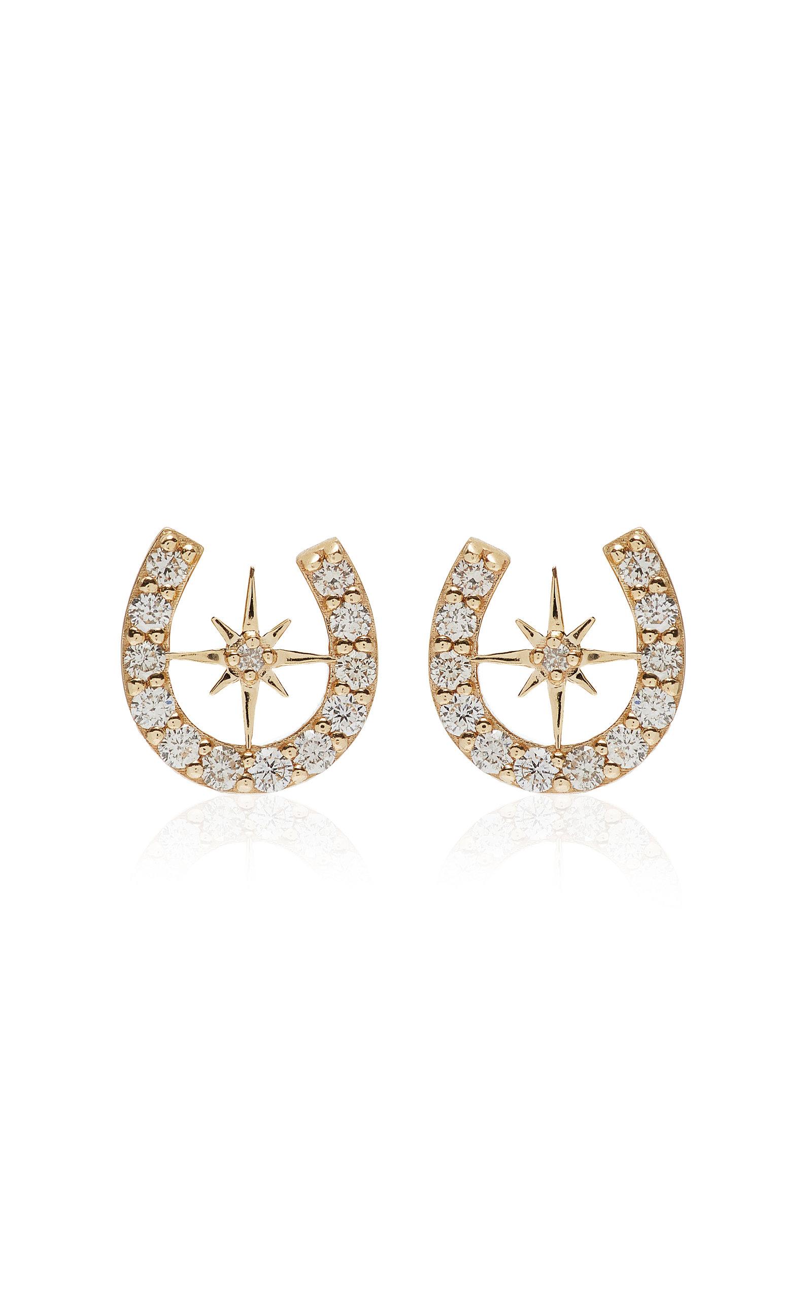 14K Gold Diamond Earrings