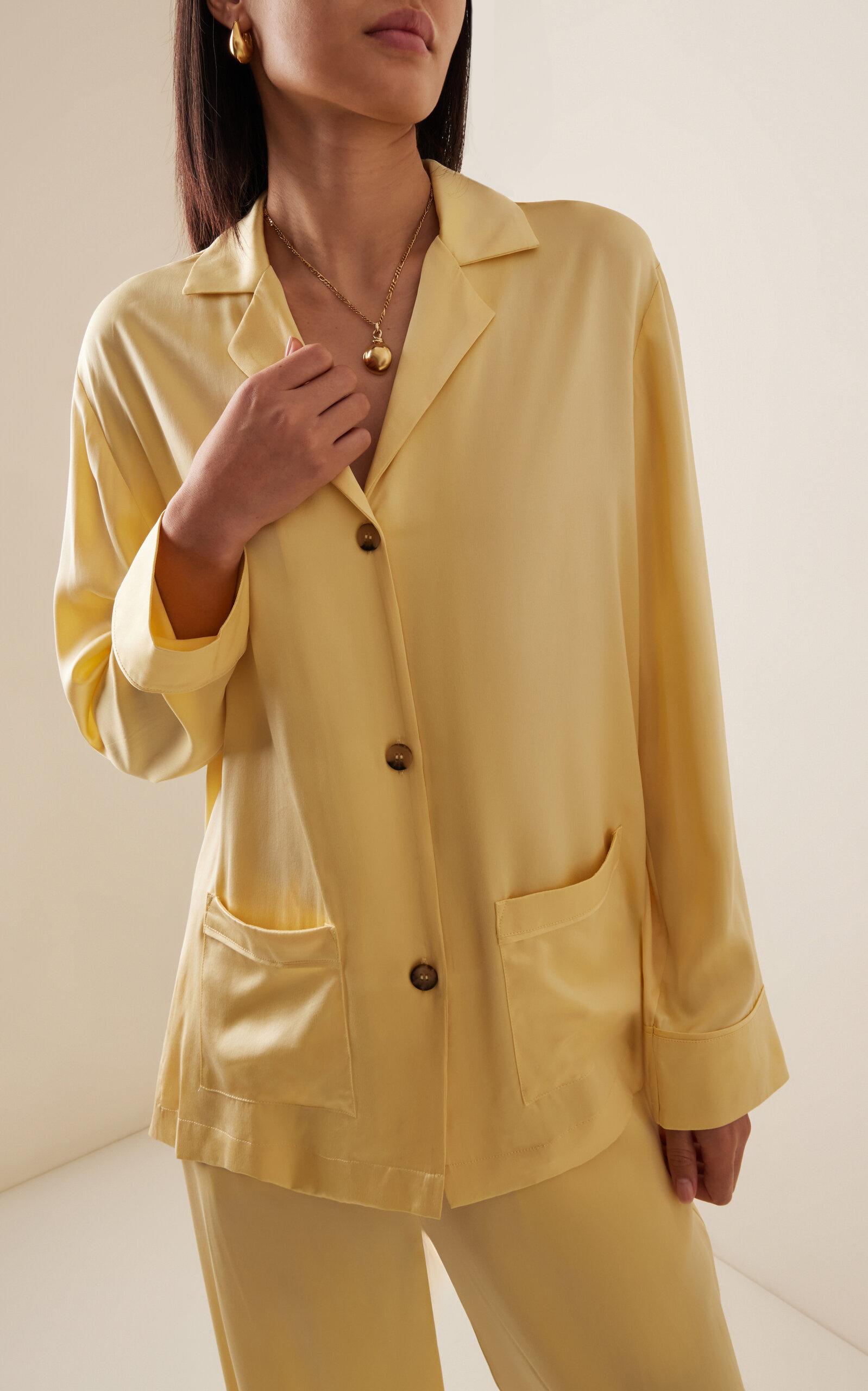 The Beverly Silk-Charmeuse Shirt