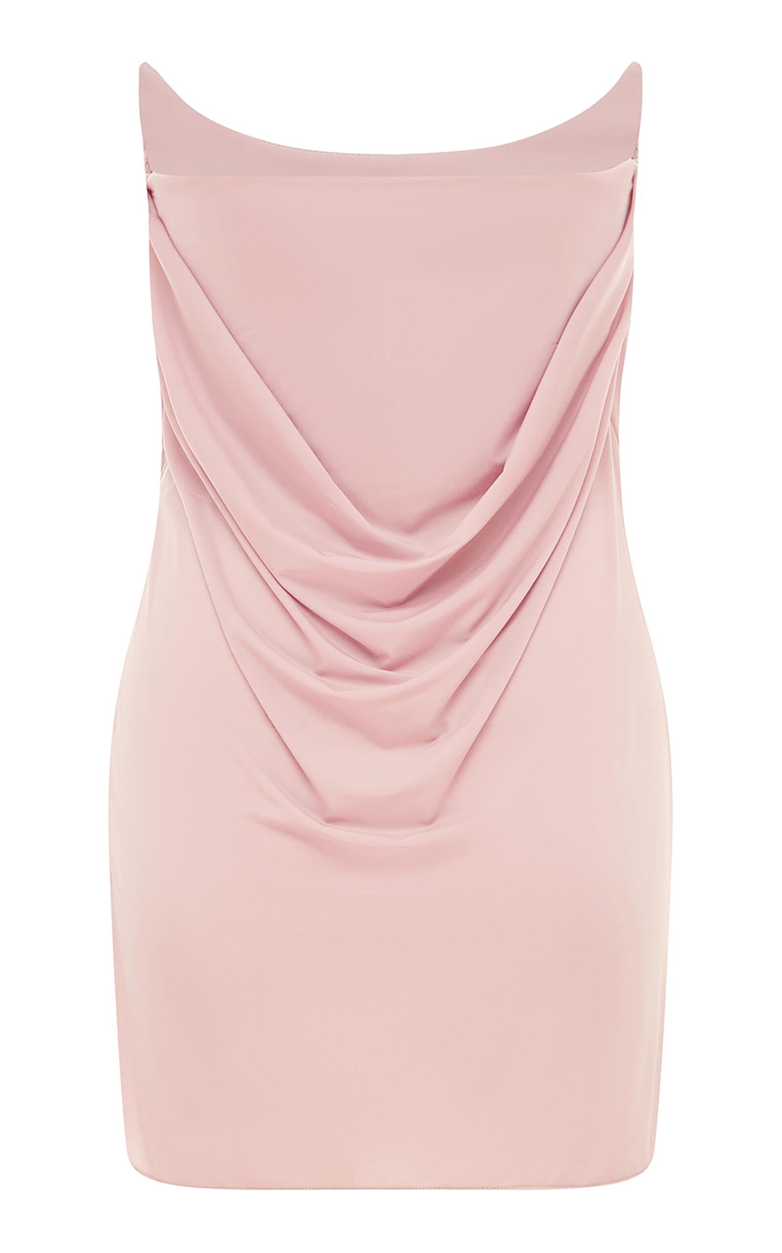 Draped Jersey Corset Mini Dress