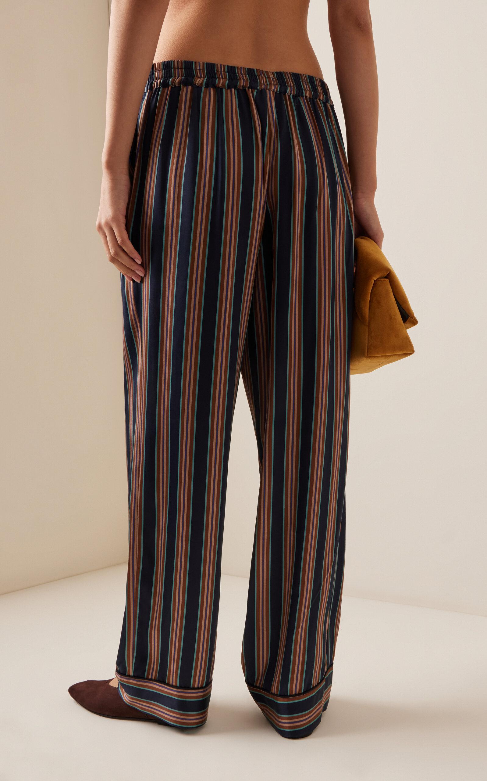 The London Striped Silk PJ Bottoms