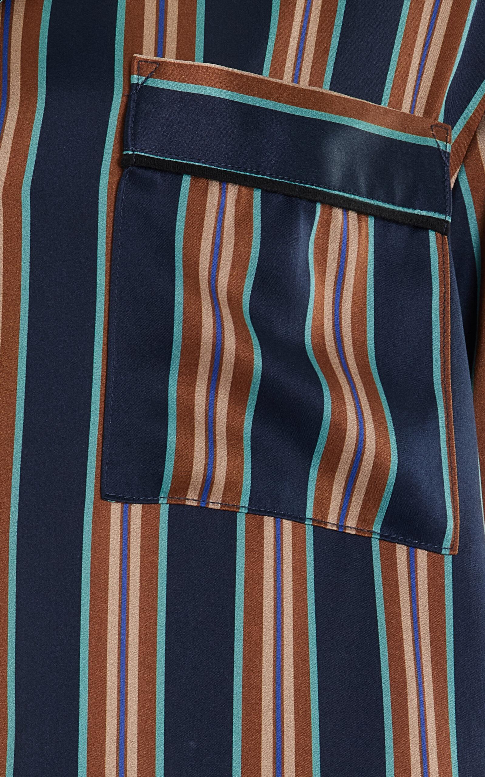 The Paris Striped Silk Shirt