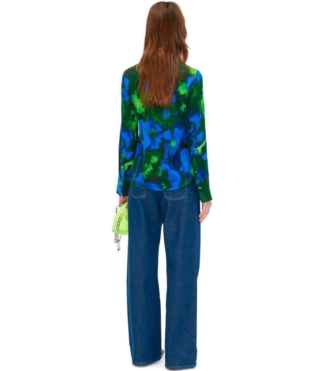 Stine Goya Rija Blue And Green Shirt