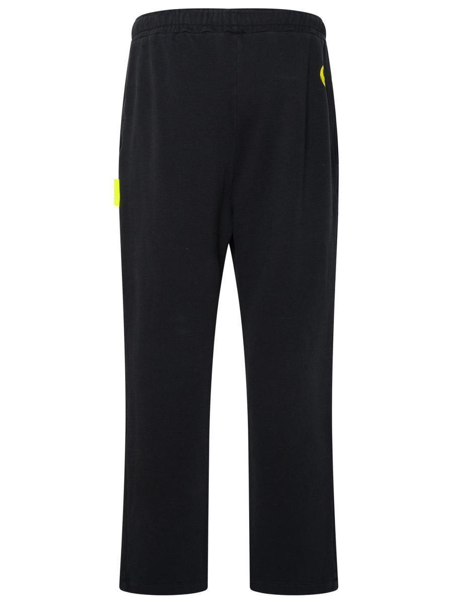 Barrow Black Cotton Track Pants in Black