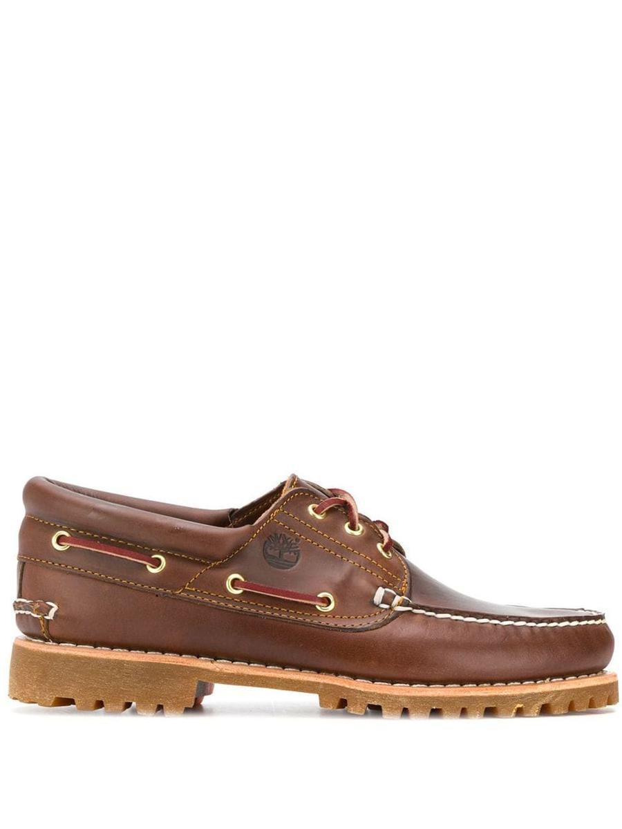 Timberland Authentic Boat Shoe Brown Shoes in 2141 Brown