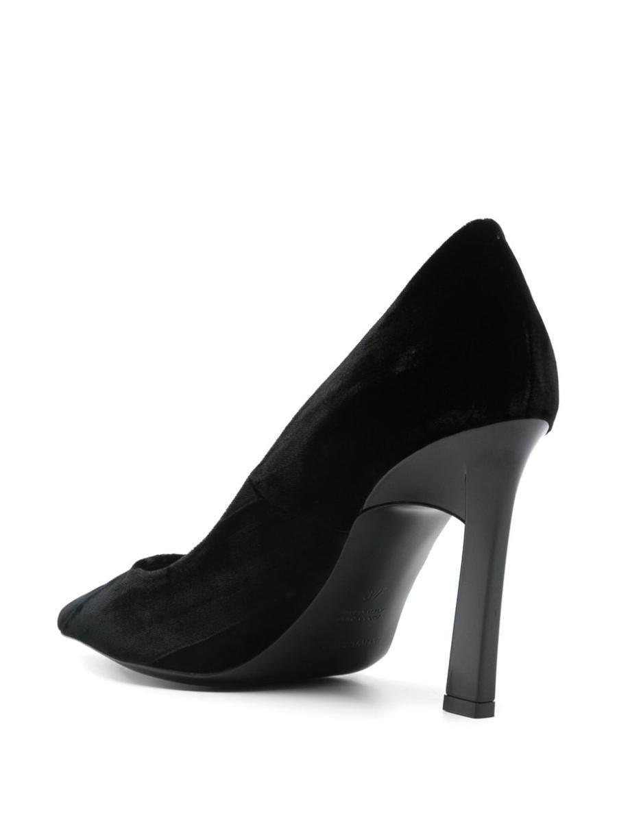 Ea7 Emporio Armani Velvet Pumps in Black